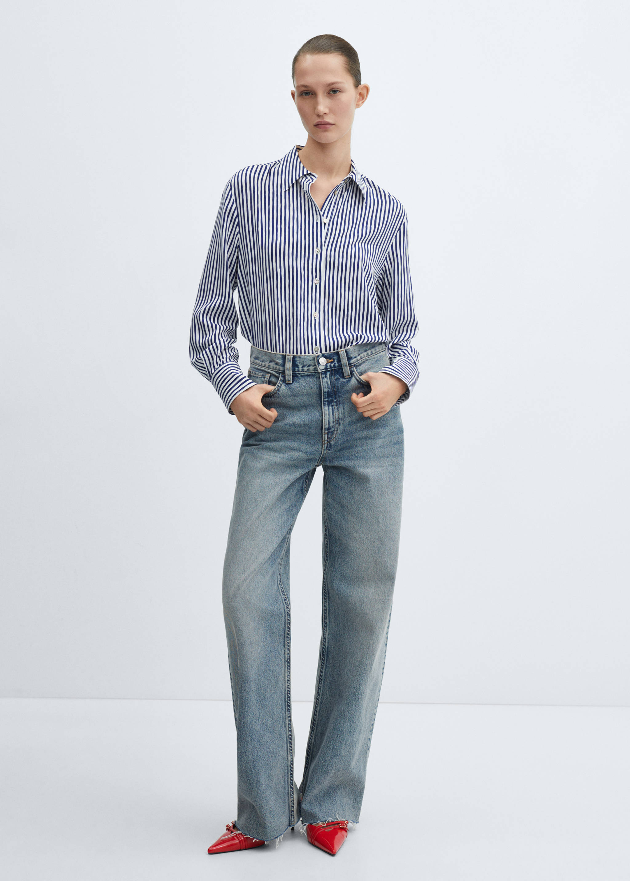 Chemise imprimée à boutons - Plan général