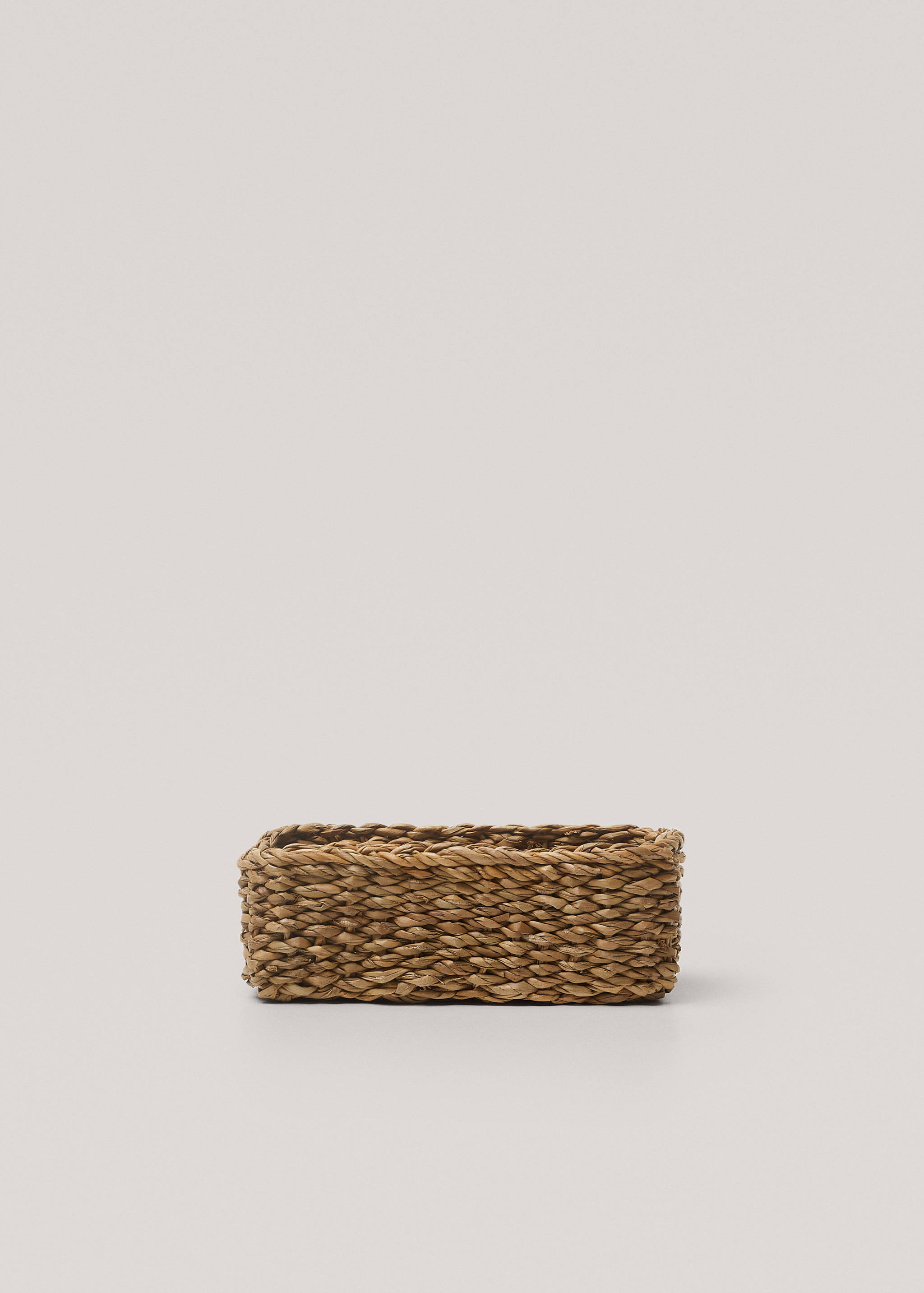 Flätad korg naturfibrer 22x14 cm - Artikel utan modell