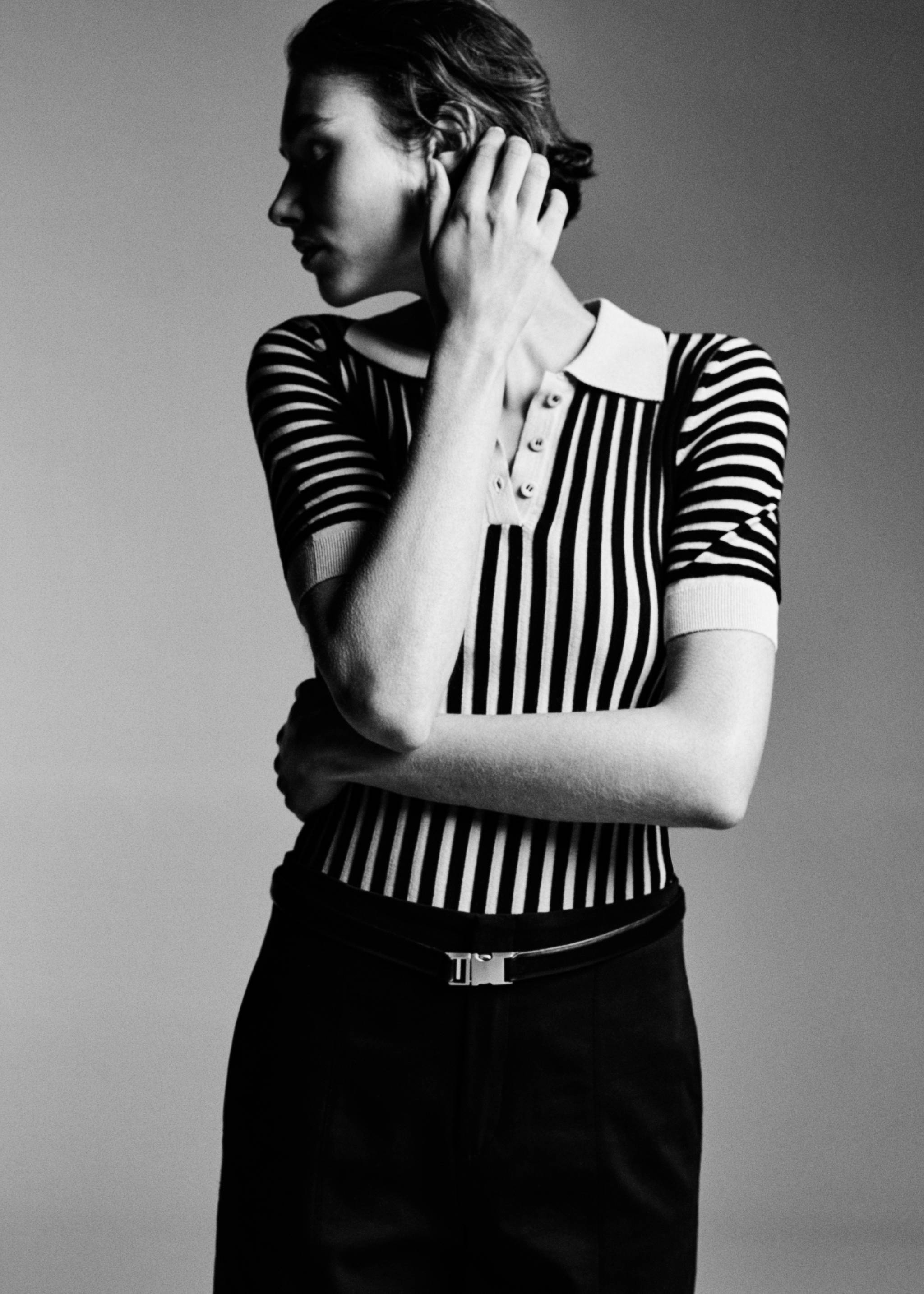 Pull-over rayures col polo - Détail de l'article 6