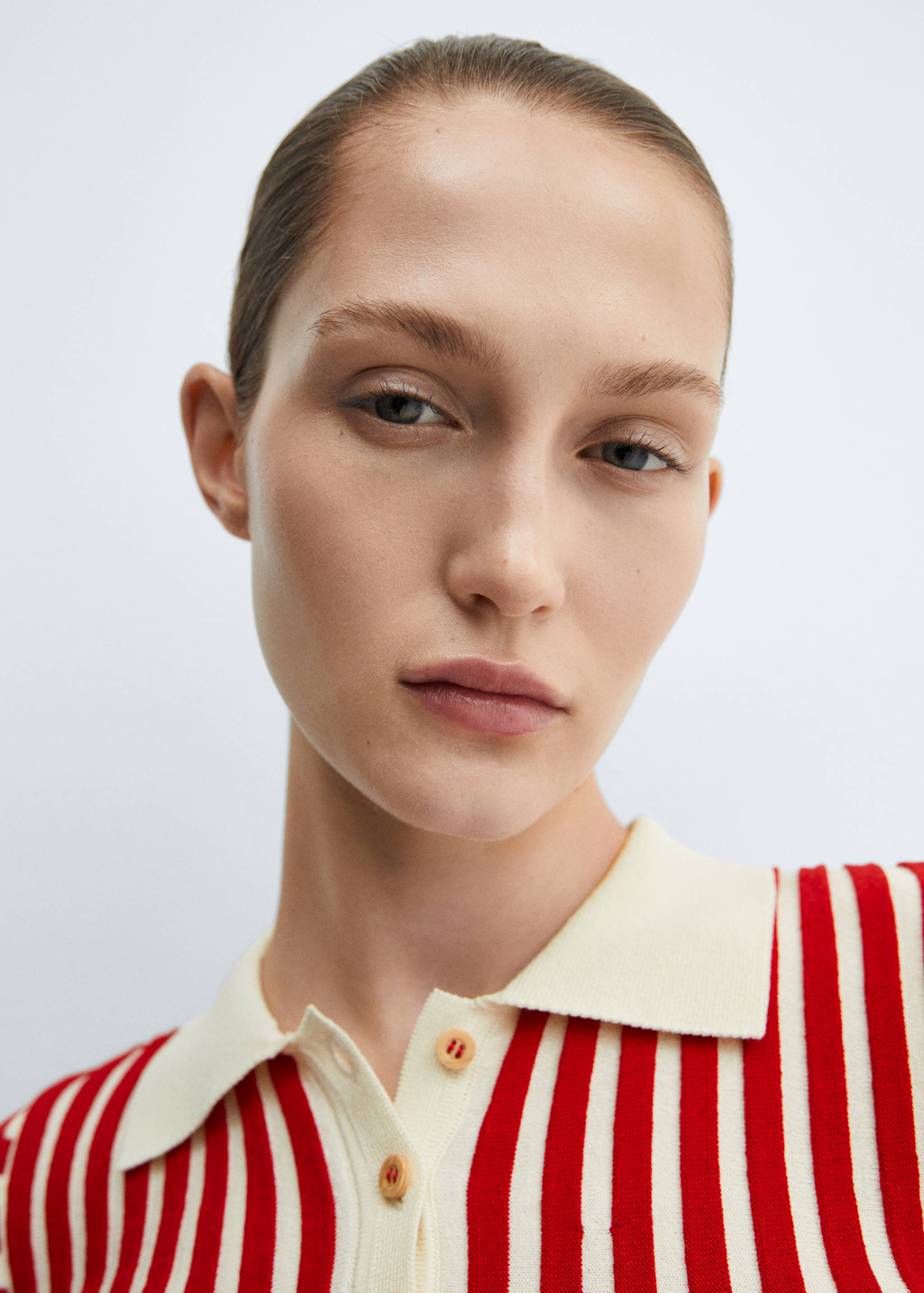 Pull-over rayures col polo - Détail de l'article 1