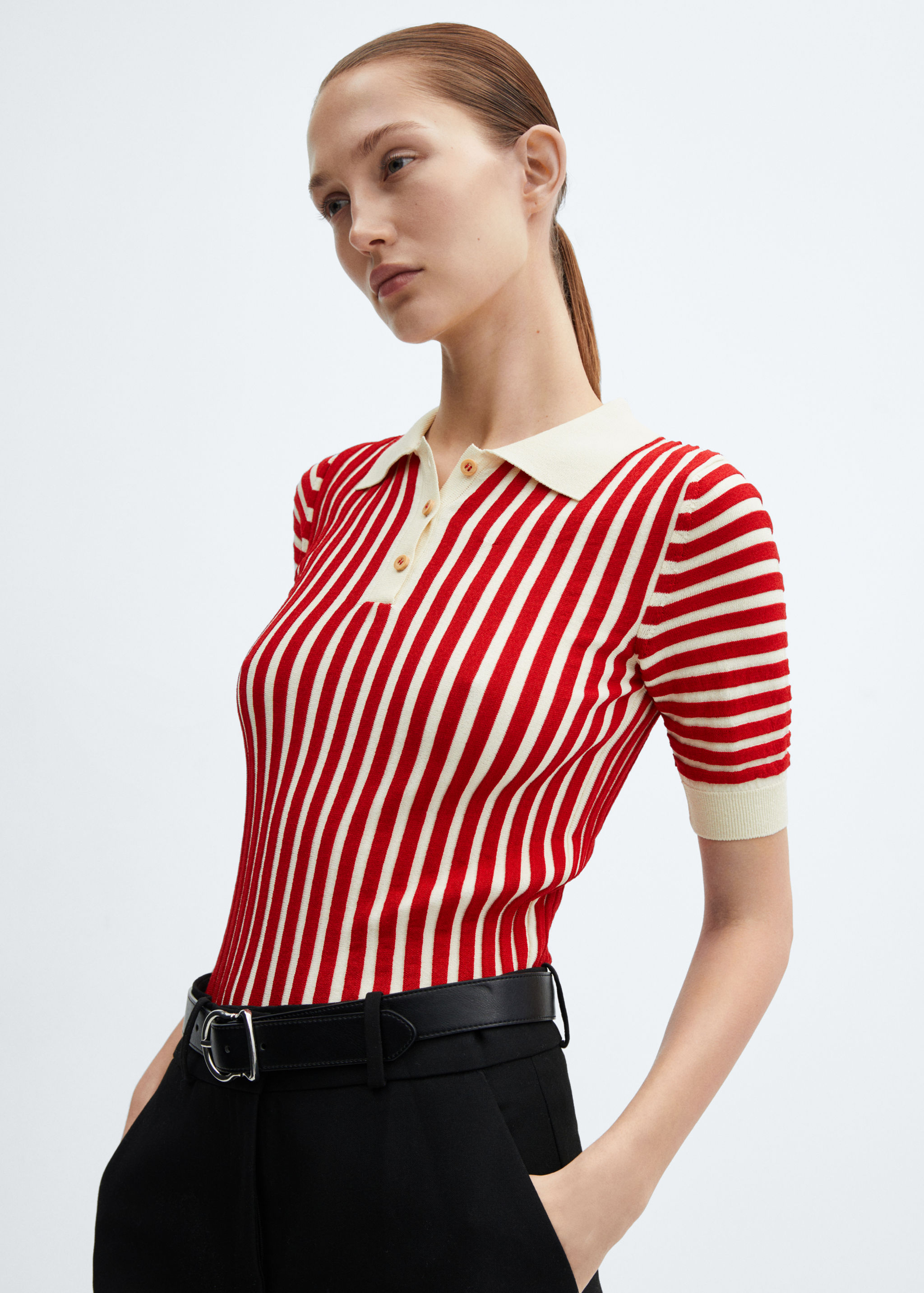 Jersei ratlles coll polo - Pla mig