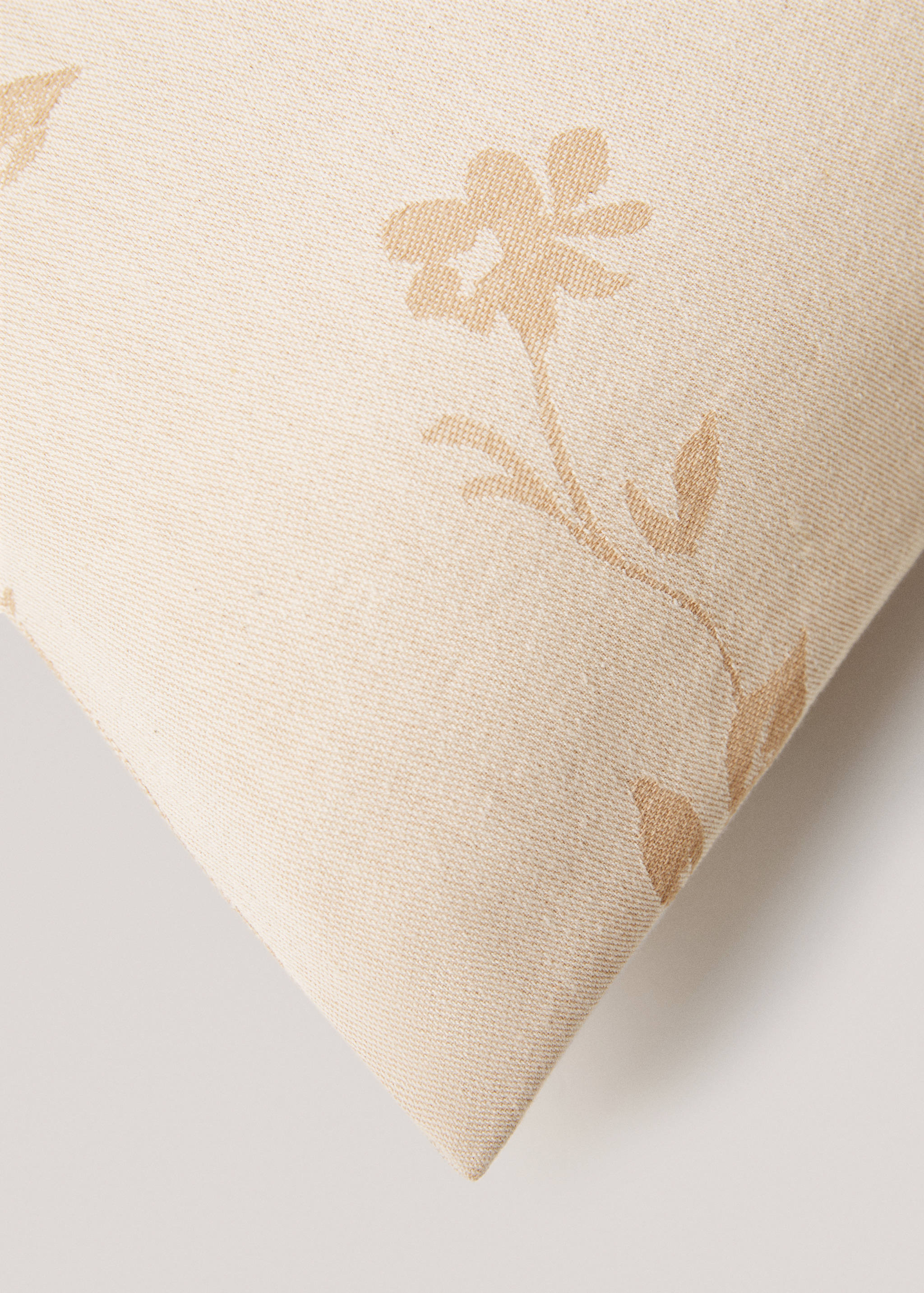 Floral-print cotton cushion cover 30x50cm - Details of the article 3