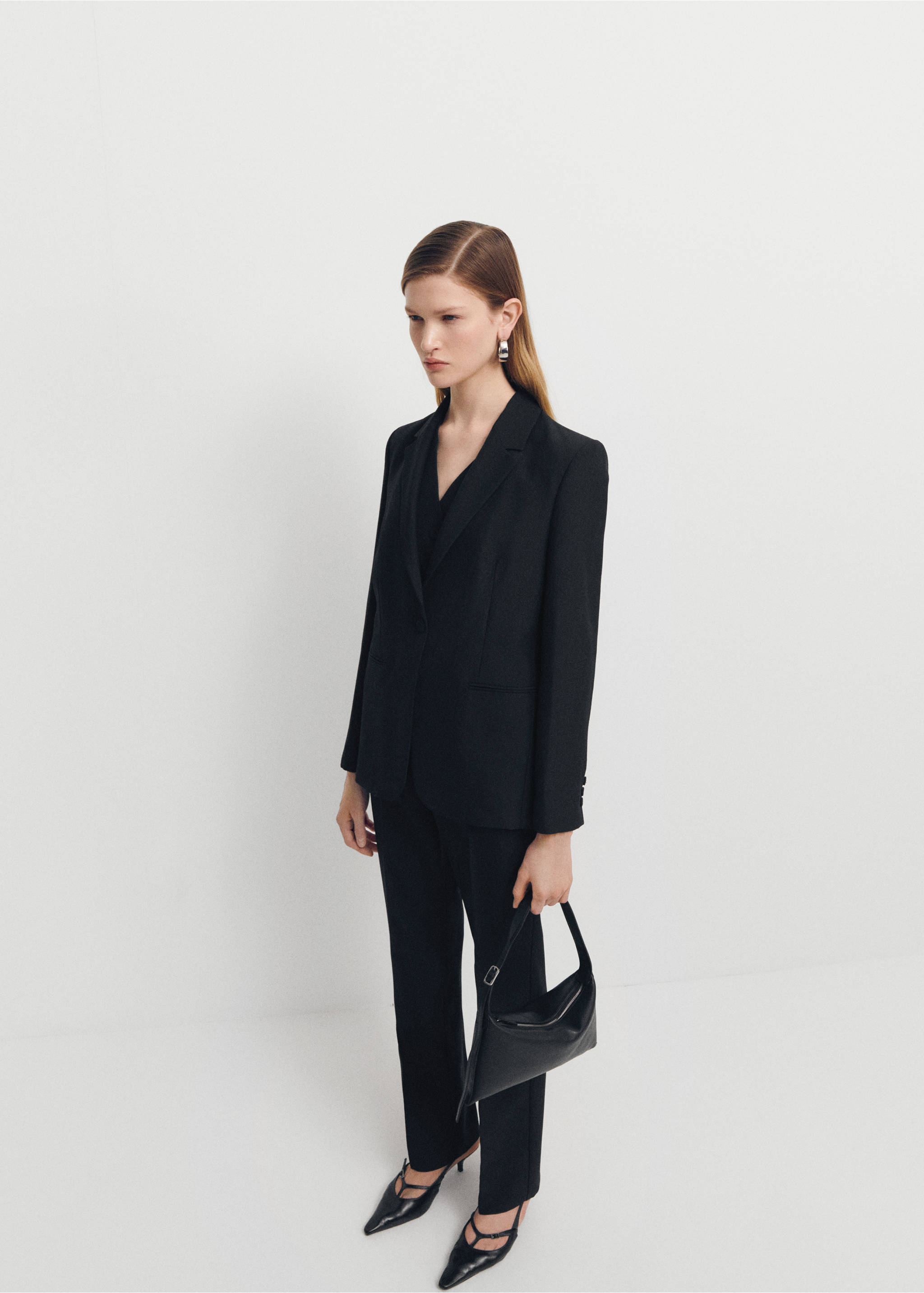 Wool suit jacket - General plane, Black. Ref: 67034074-00.