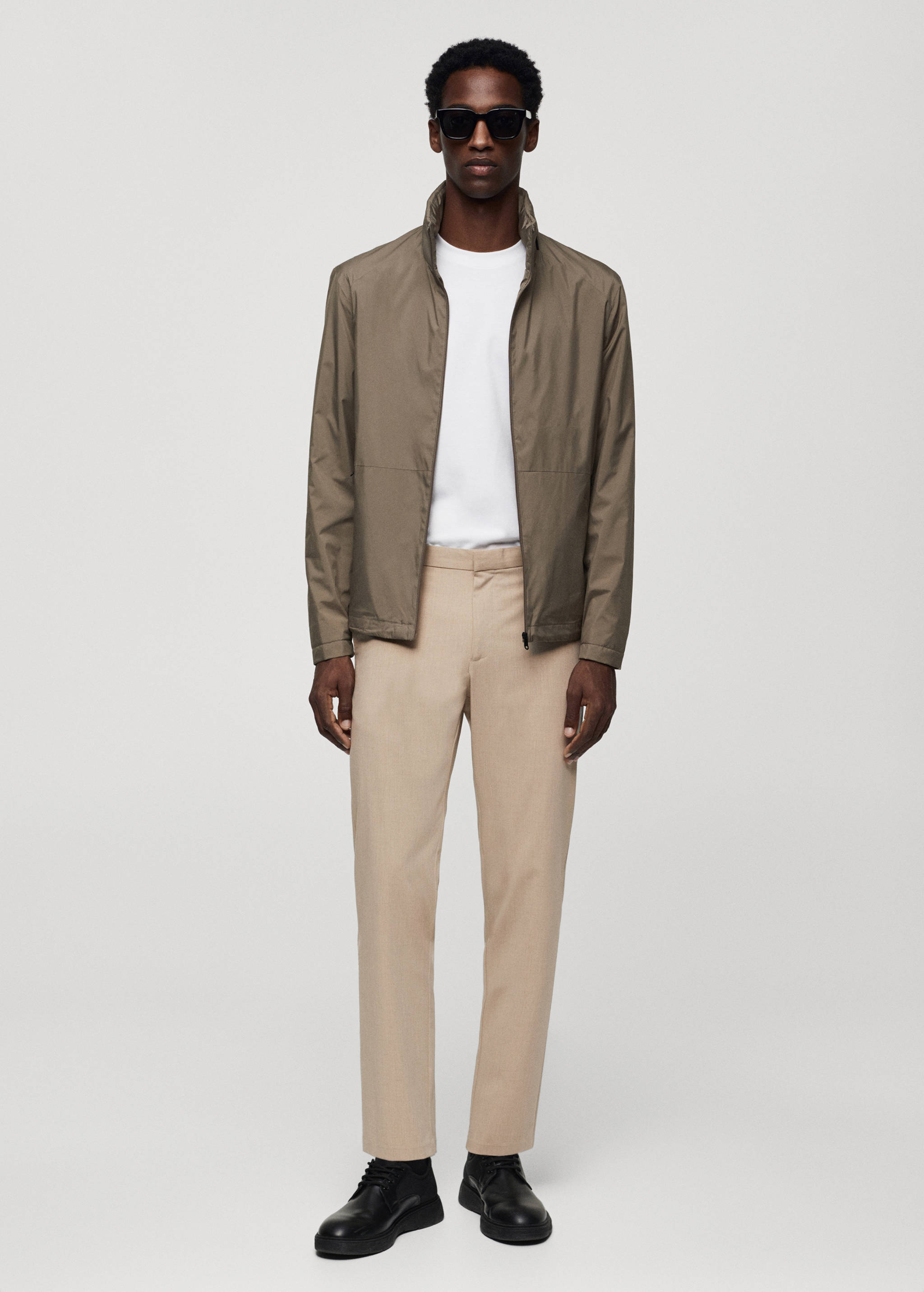 Slim fit stretch trousers - General plane