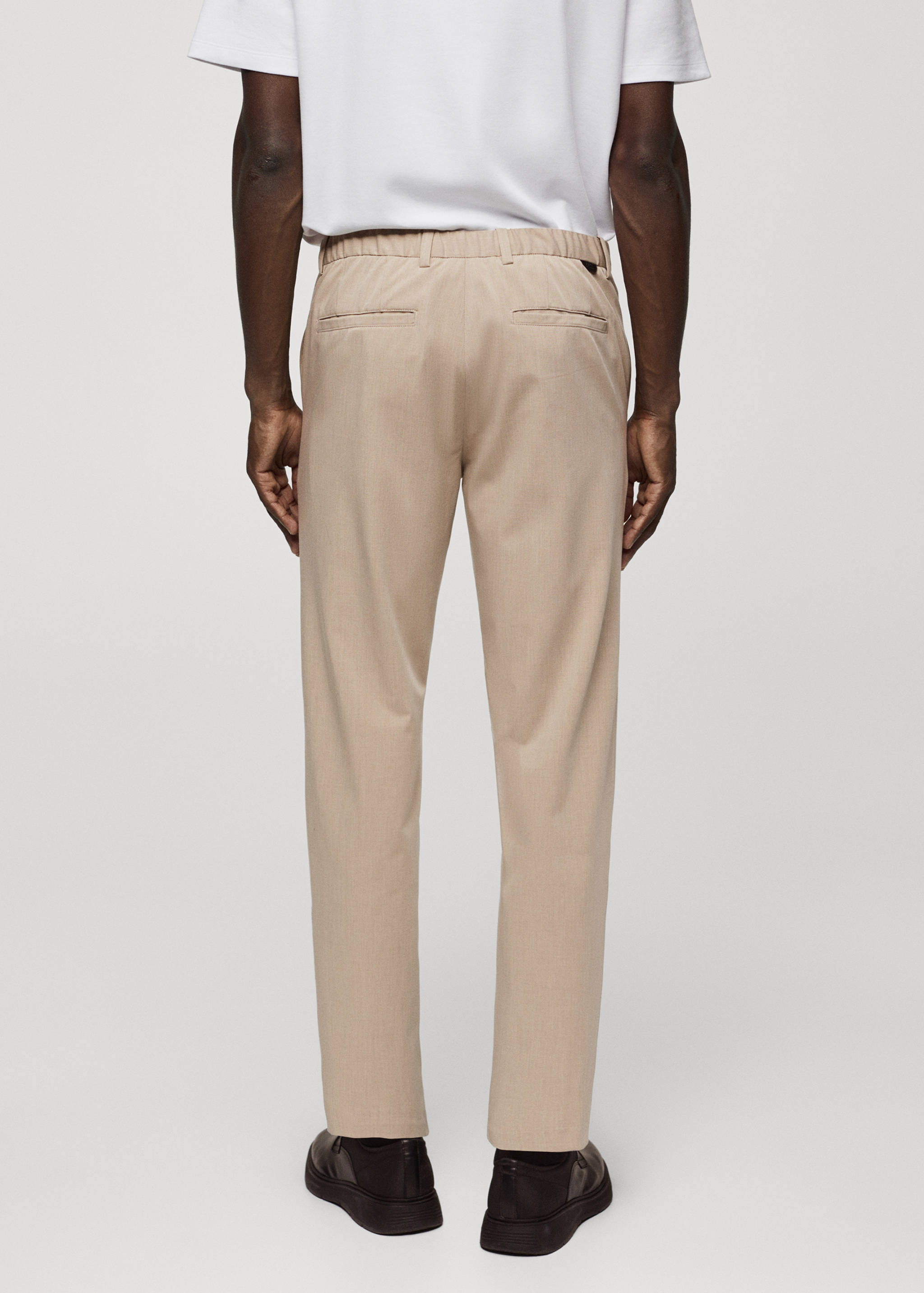Slim fit stretch trousers - Reverse of the article