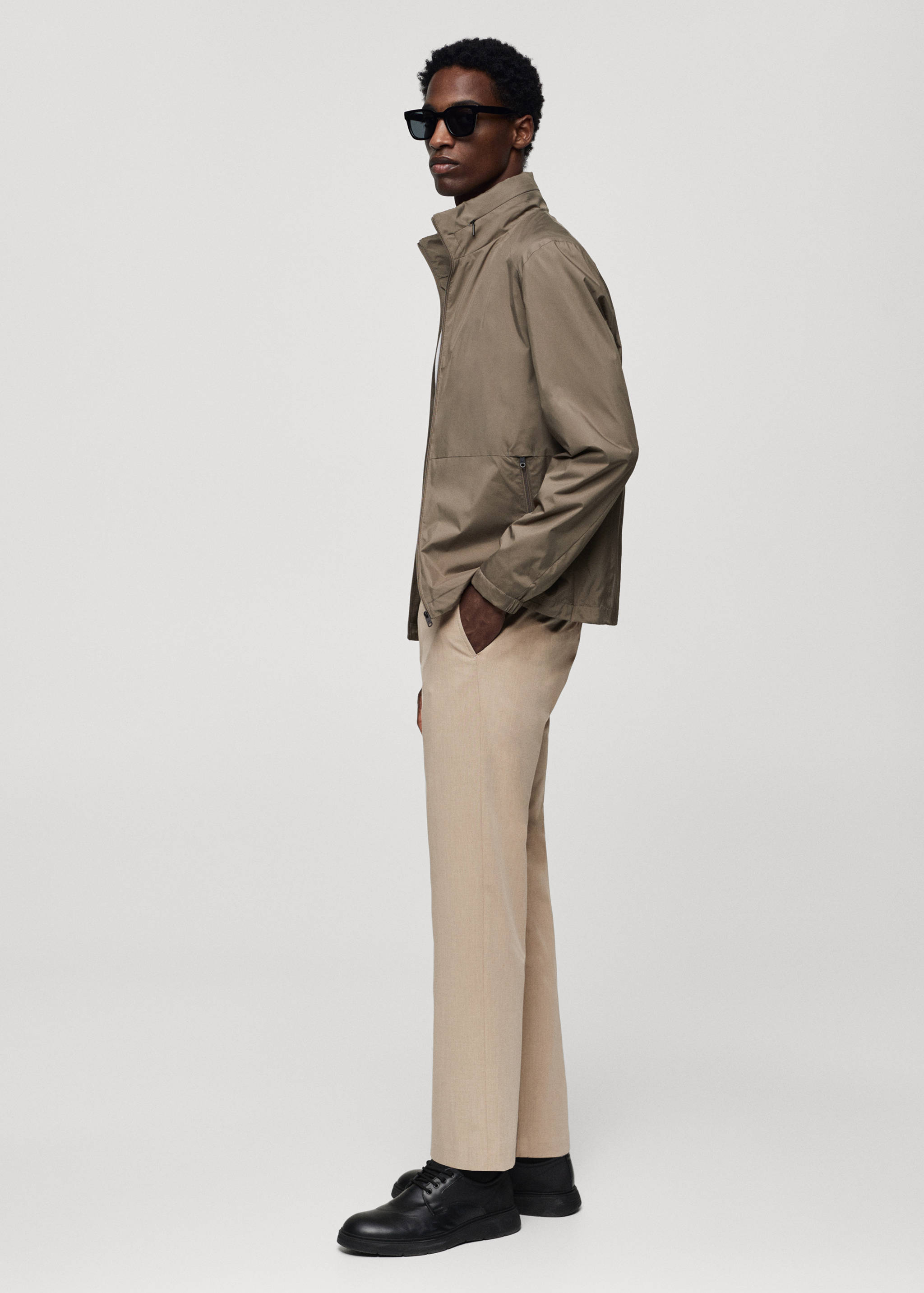 Slim fit stretch trousers - Details of the article 2