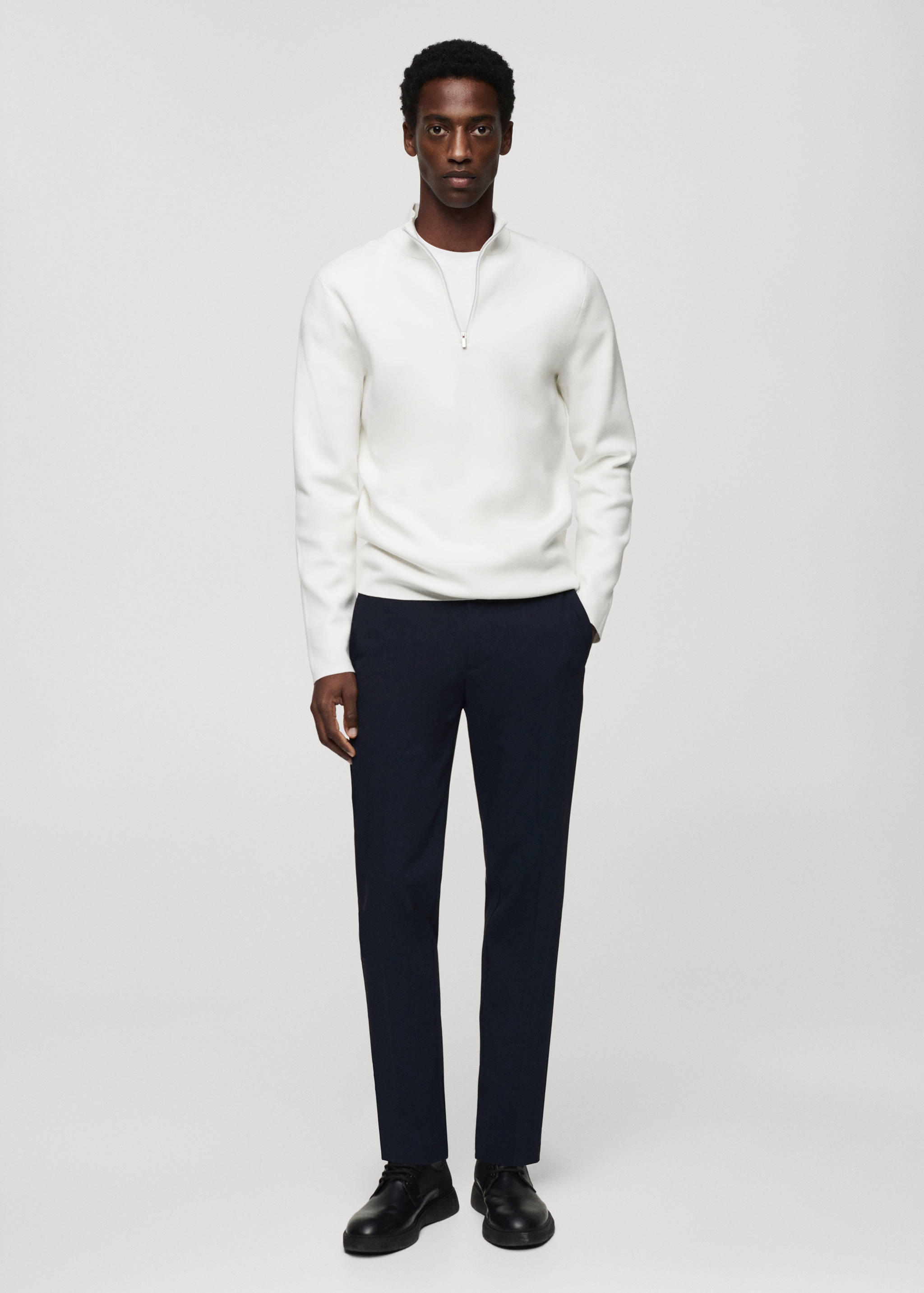 Slim fit stretch trousers - General plane