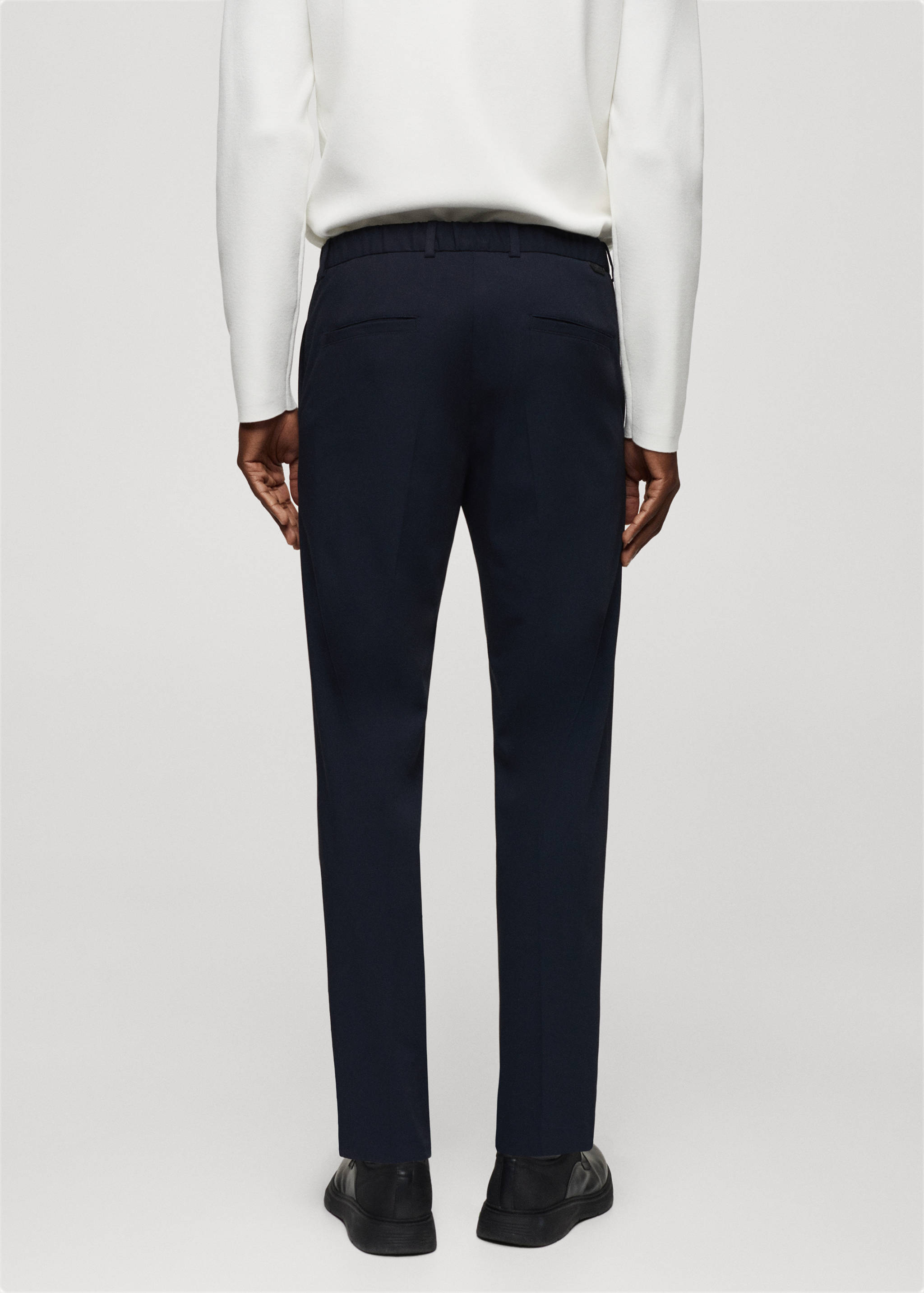 Slim fit stretch trousers - Reverse of the article