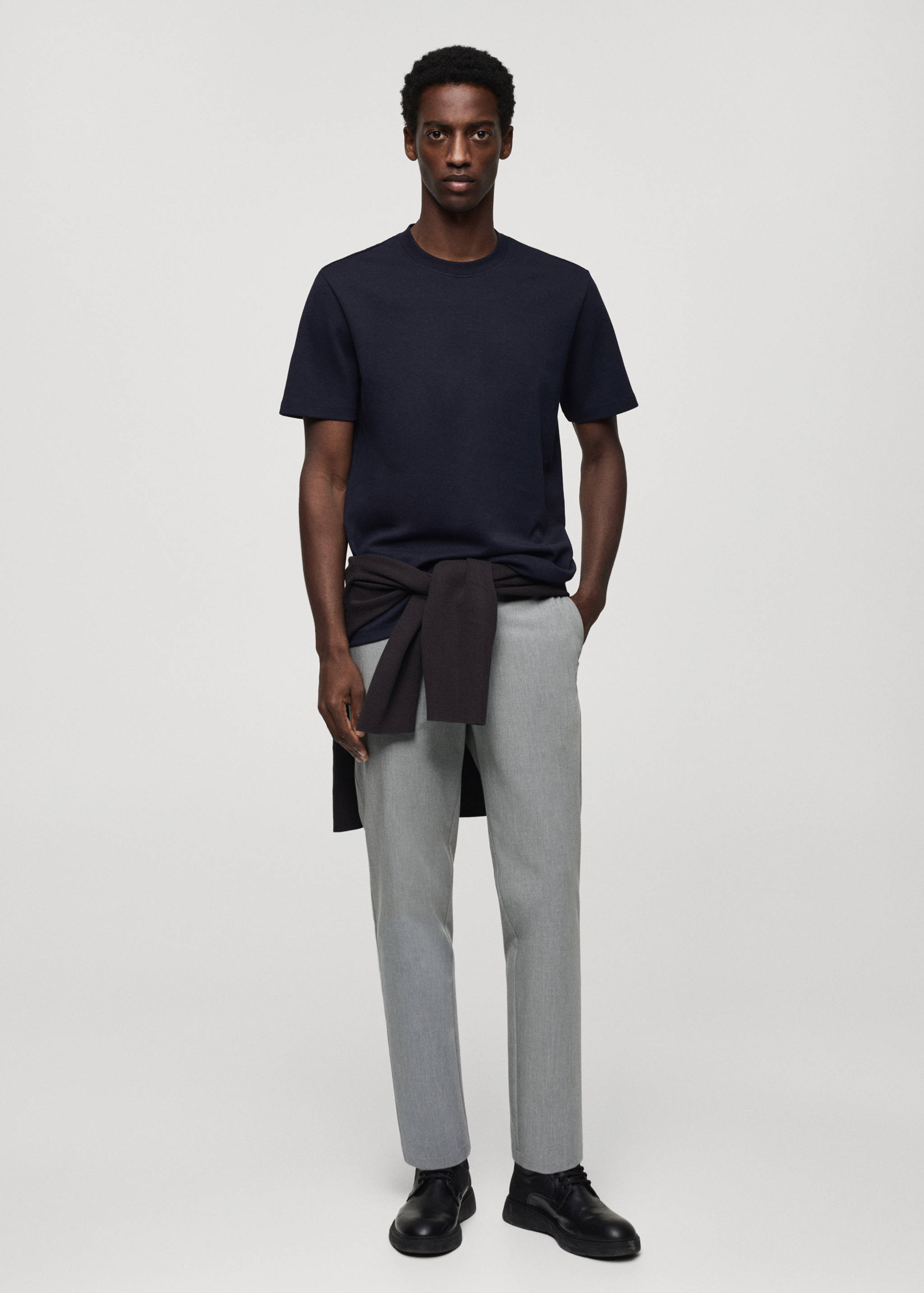 Slim fit stretch trousers - General plane