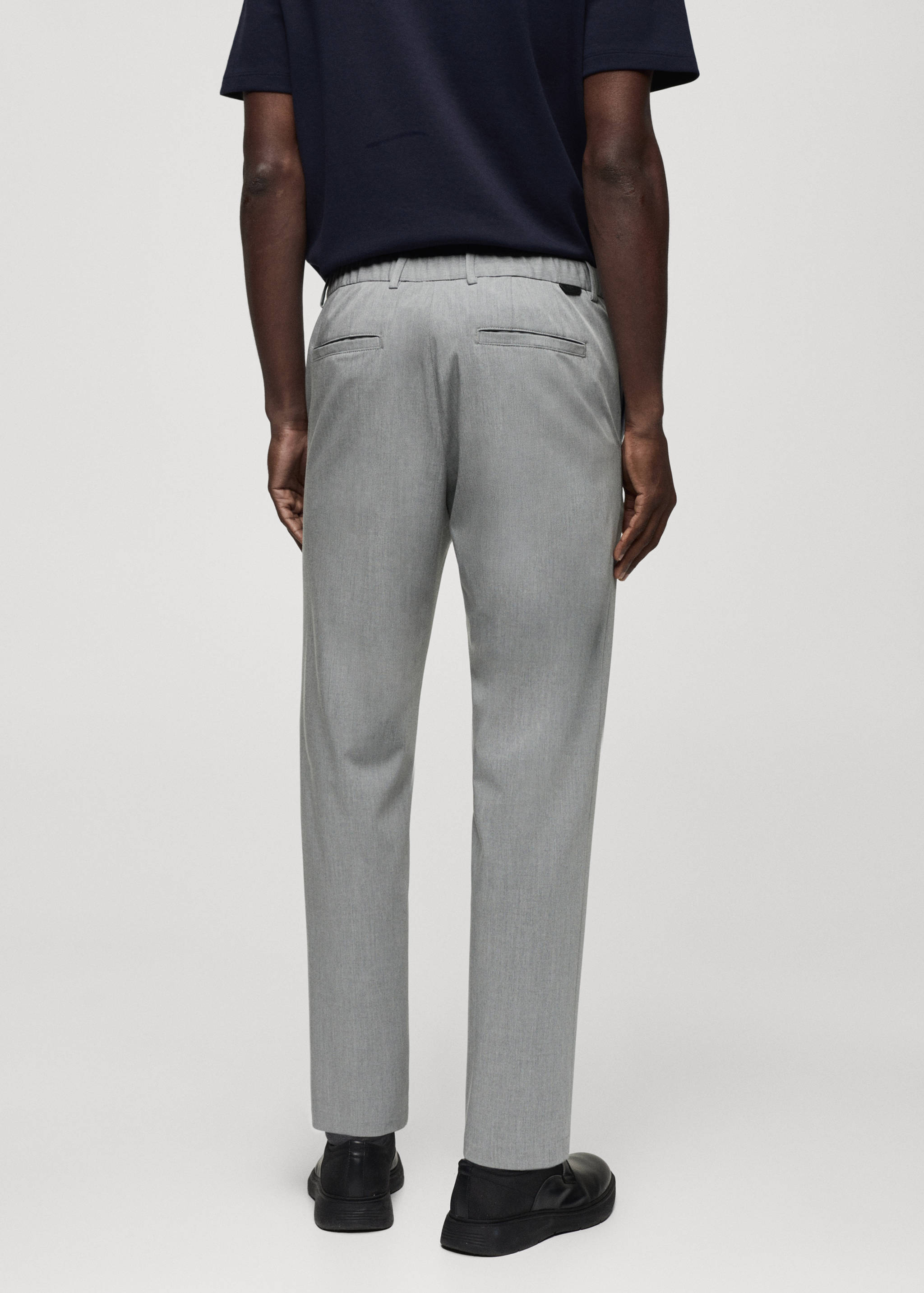 Slim fit stretch trousers - Reverse of the article