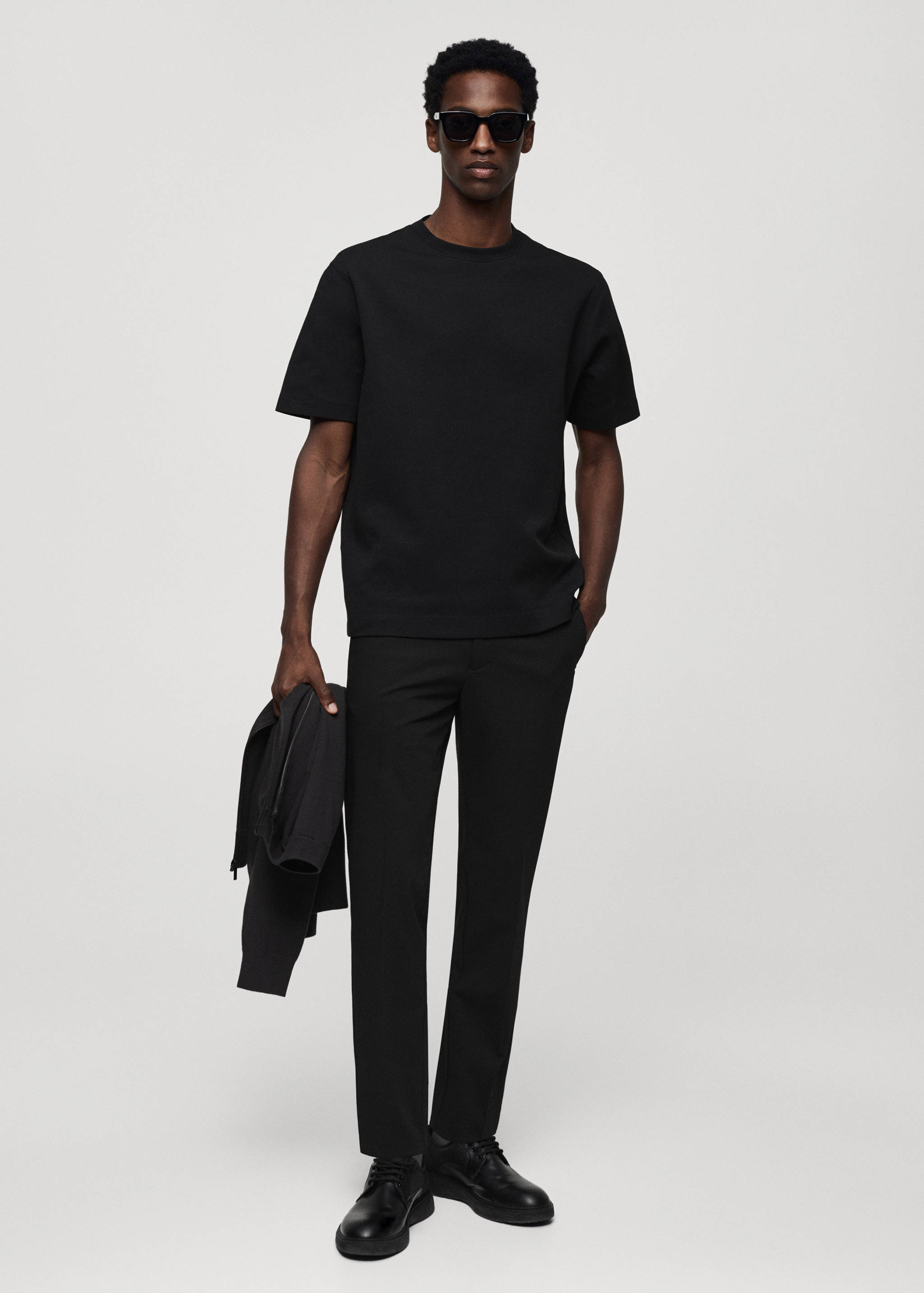 Slim fit stretch trousers - General plane