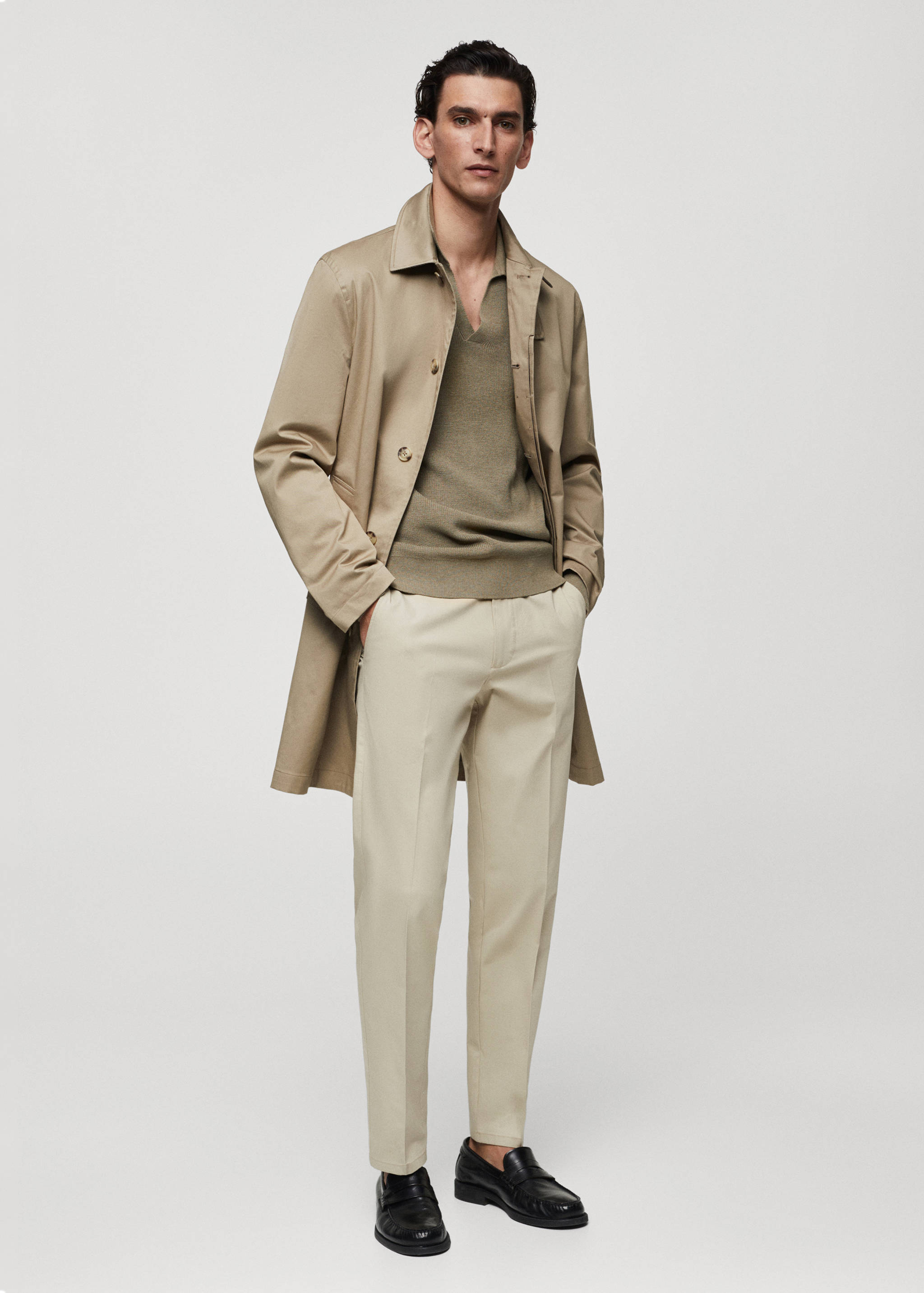 Pantalón regular fit algodón - Plano general