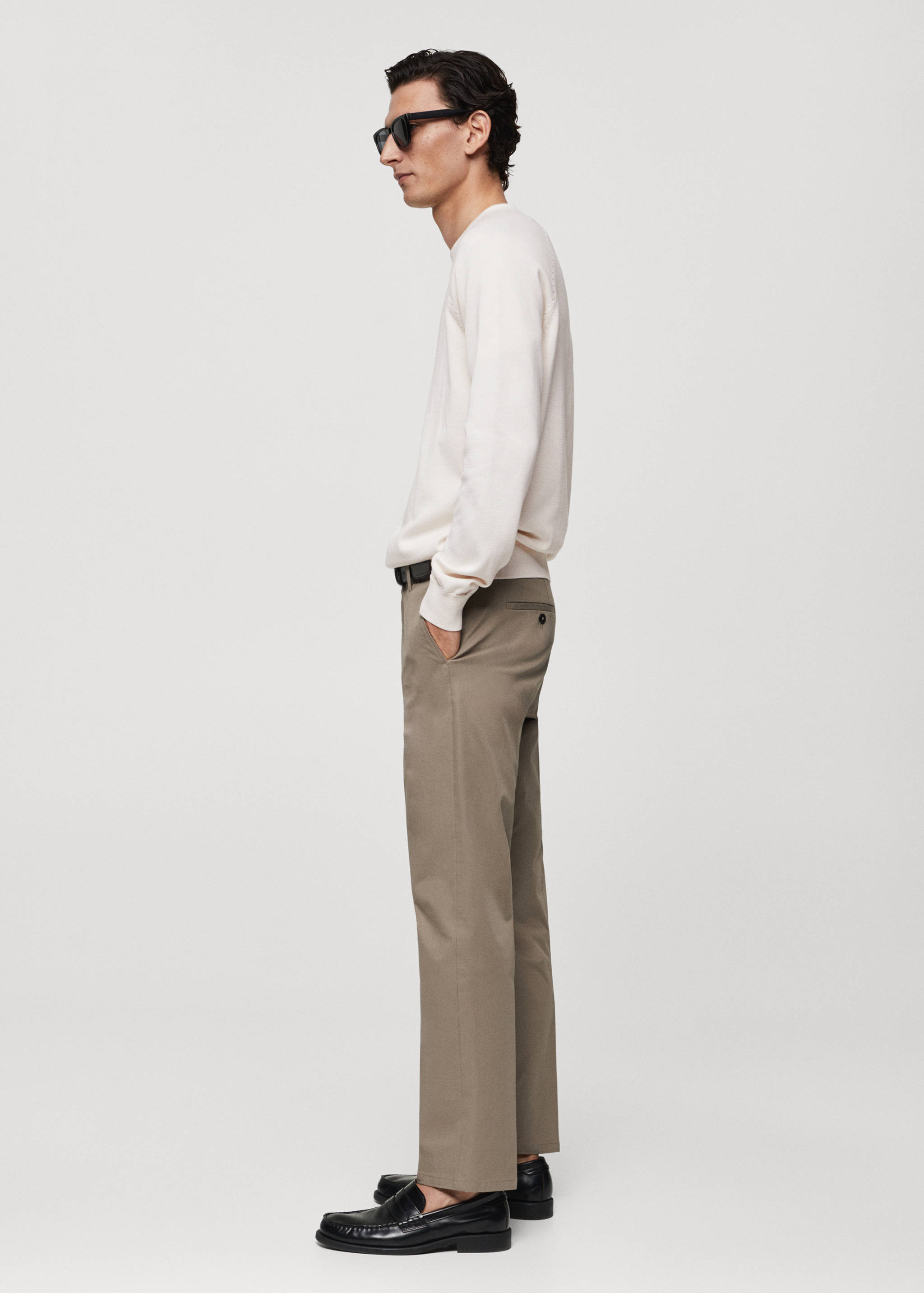 Regular-fit cotton trousers - Details of the article 2