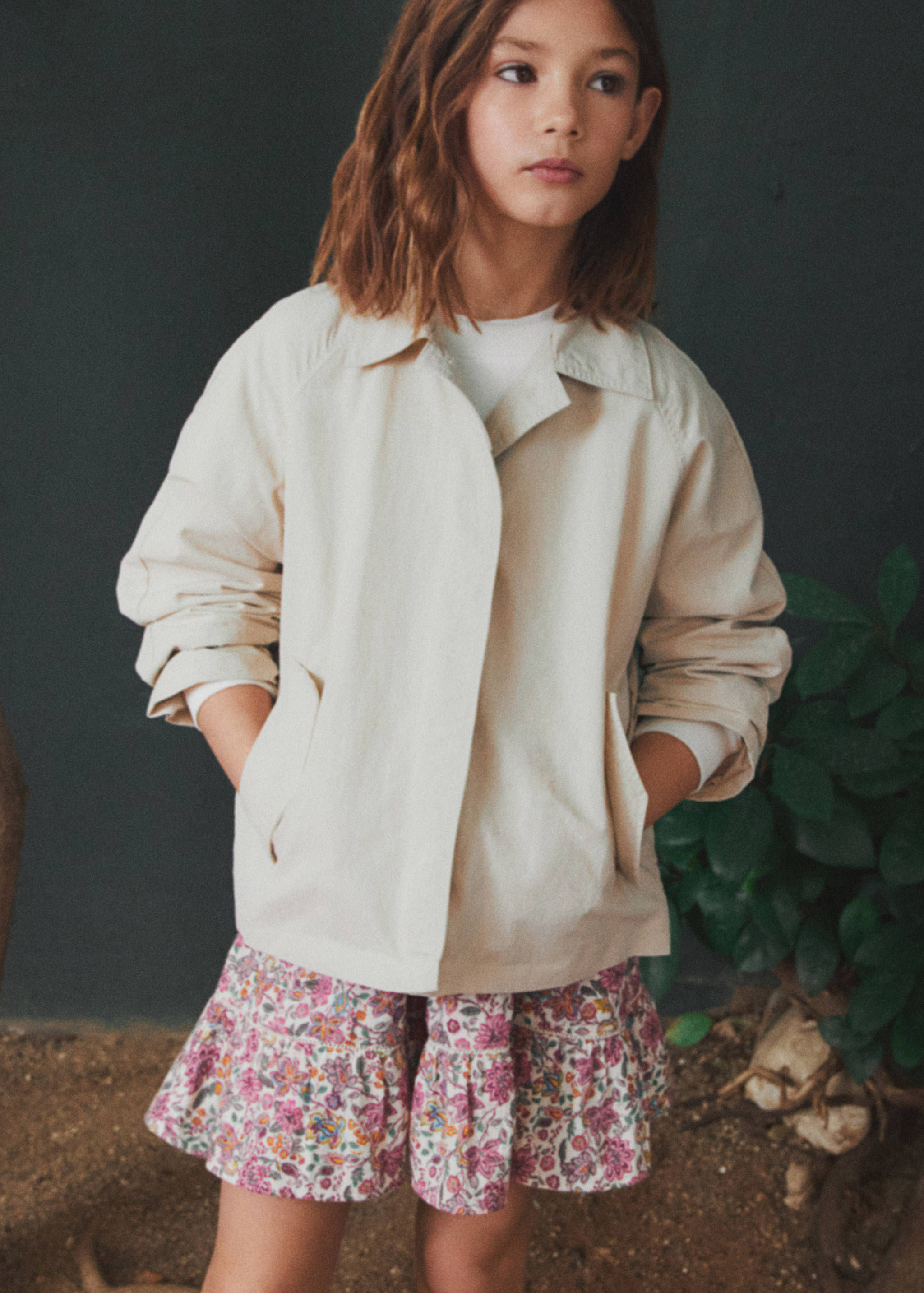 Jacket with flap pocket - General plane