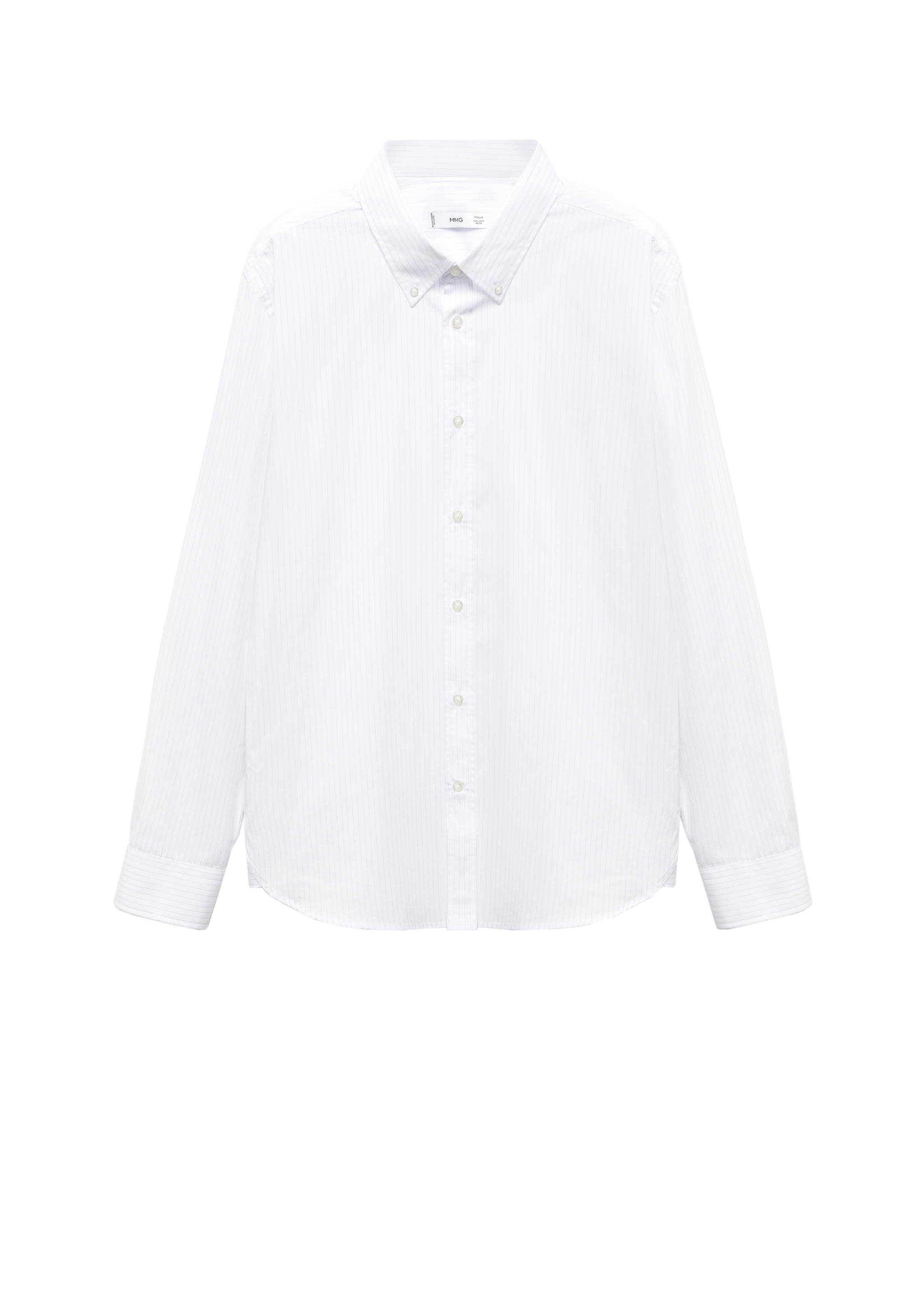 Regular-Fit-Streifenhemd aus Baumwolle - Detail des Artikels 9