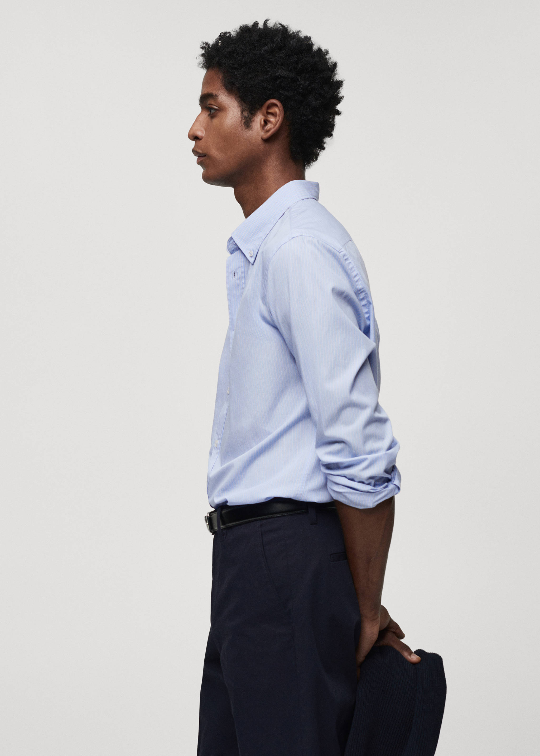 Regular-Fit-Streifenhemd aus Baumwolle - Detail des Artikels 2