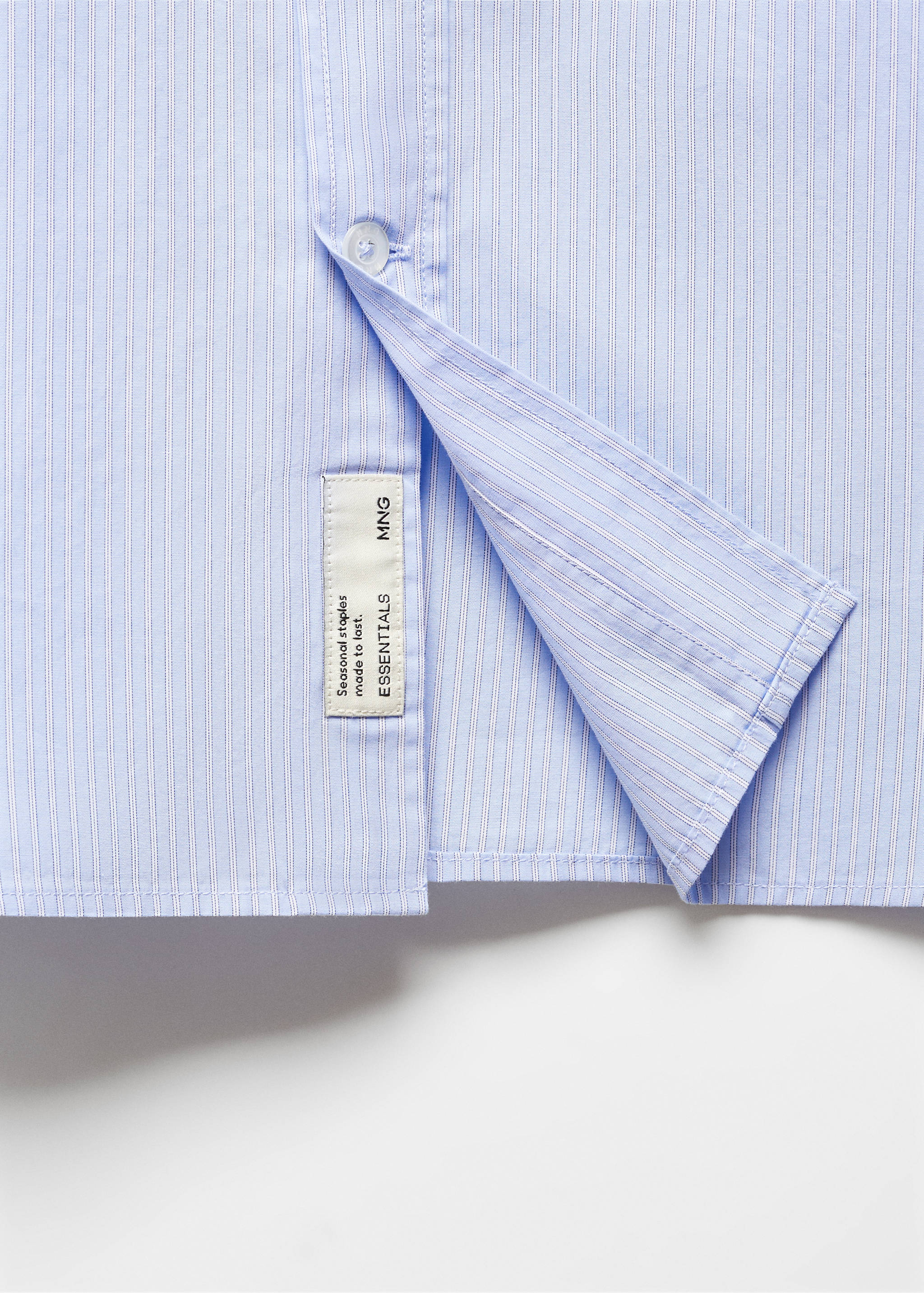 Regular-Fit-Streifenhemd aus Baumwolle - Detail des Artikels 8