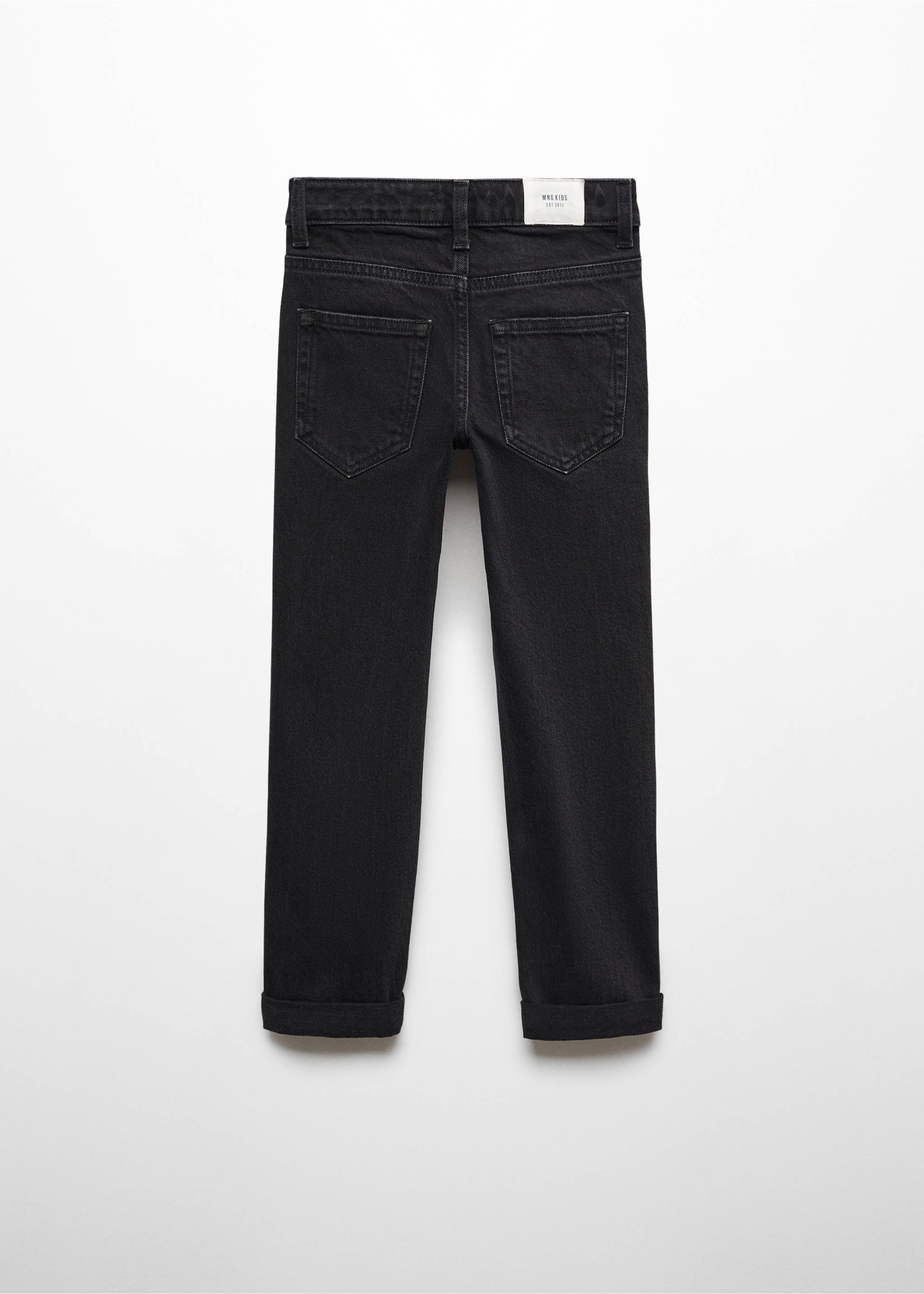 Regular-fit jeans - Reverse of the article, Black denim. Ref: 67034452-00.