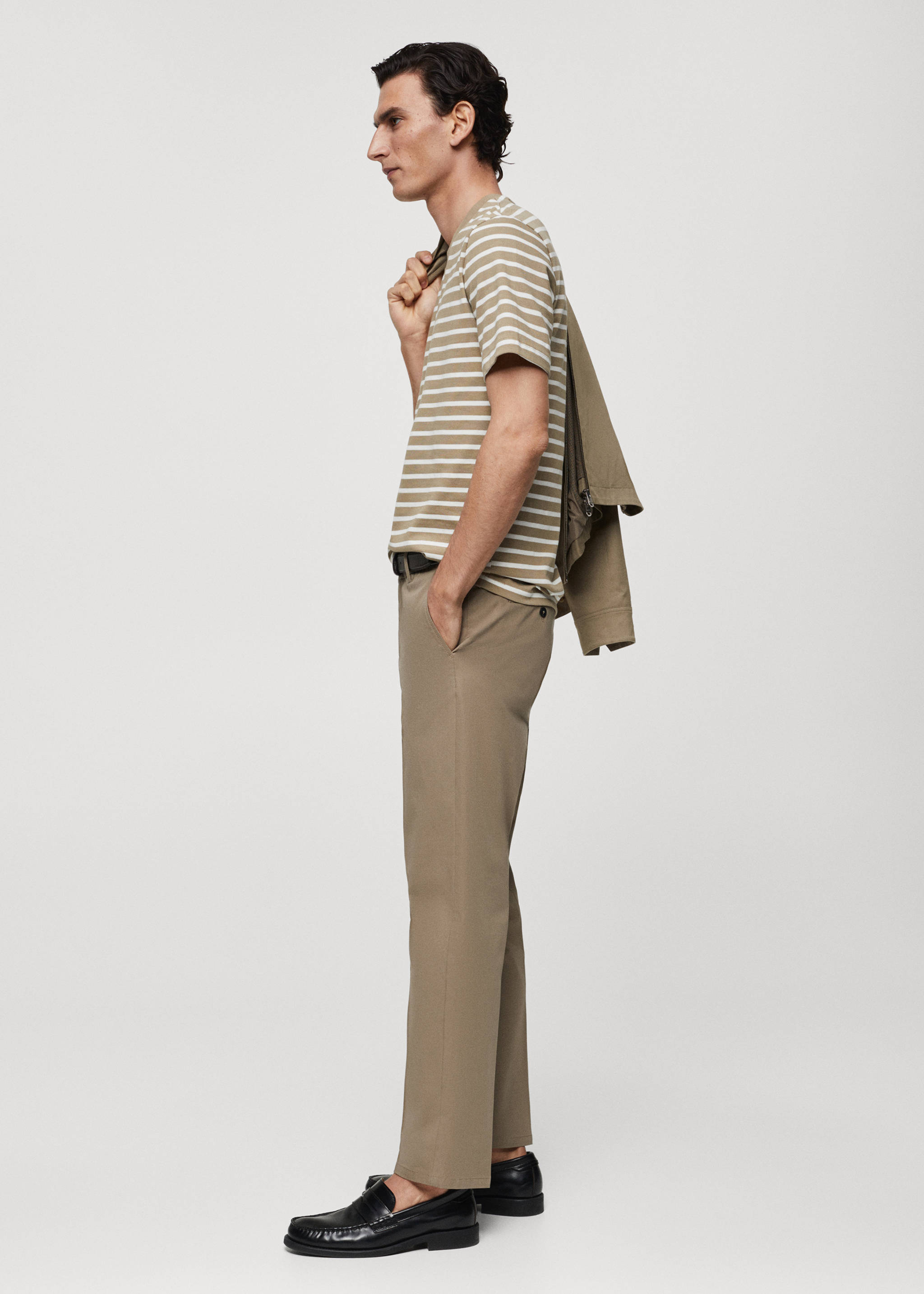 Gestreiftes Baumwoll-Shirt - Detail des Artikels 4