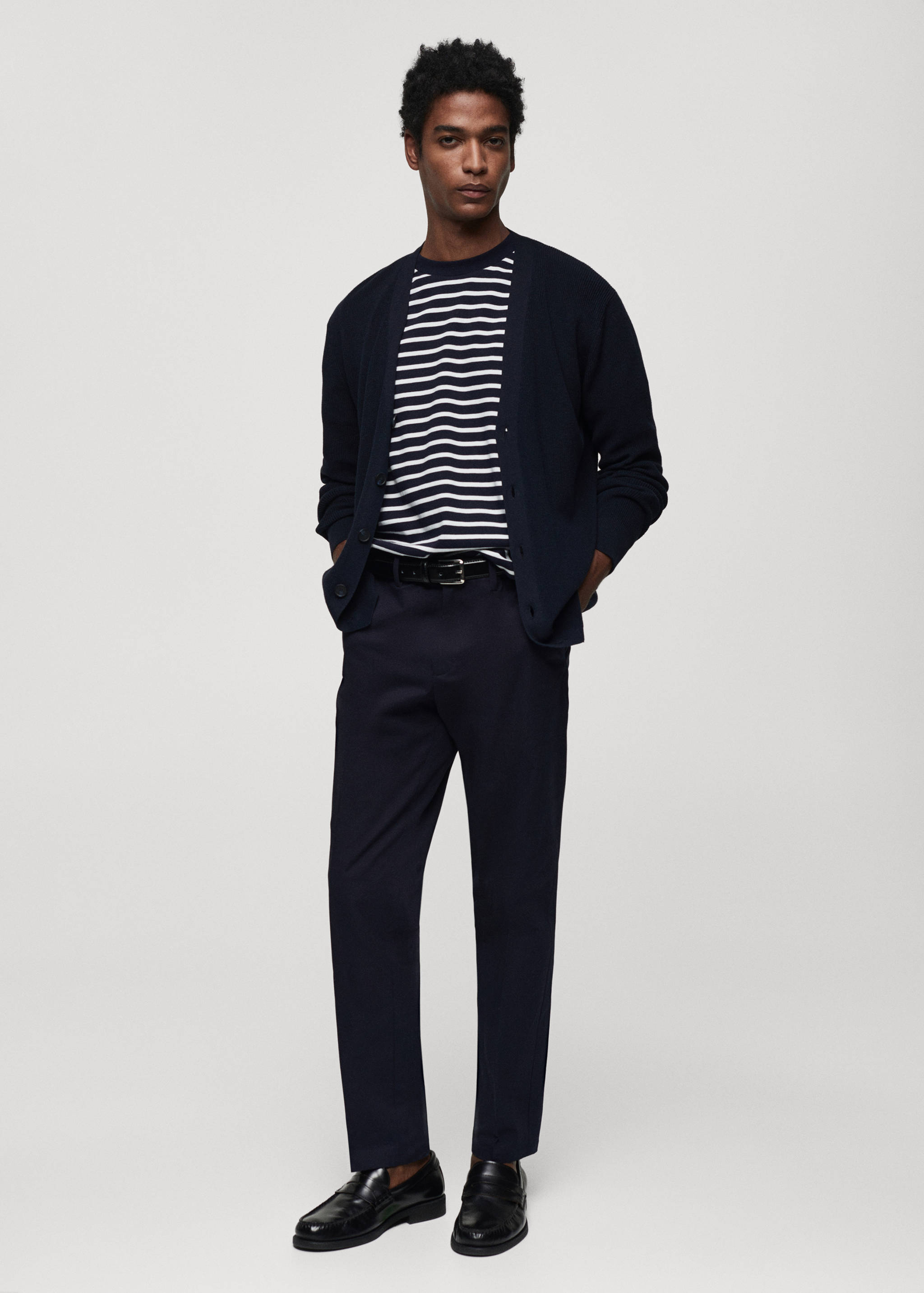 Gestreiftes Baumwoll-Shirt - Allgemeine Ansicht