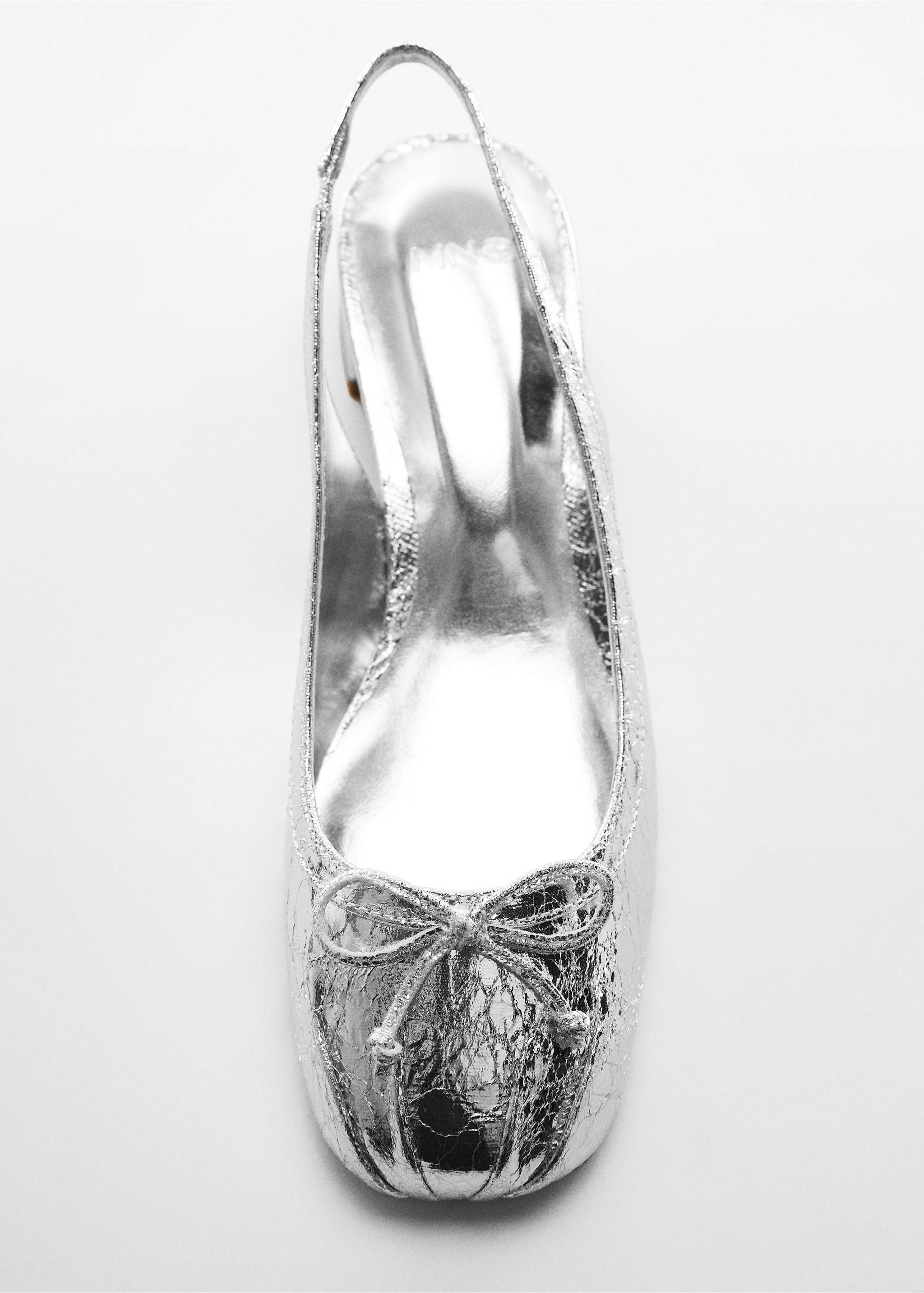 sling back ballerina - Details of the article 5, Silver. Ref: 67034473-00.