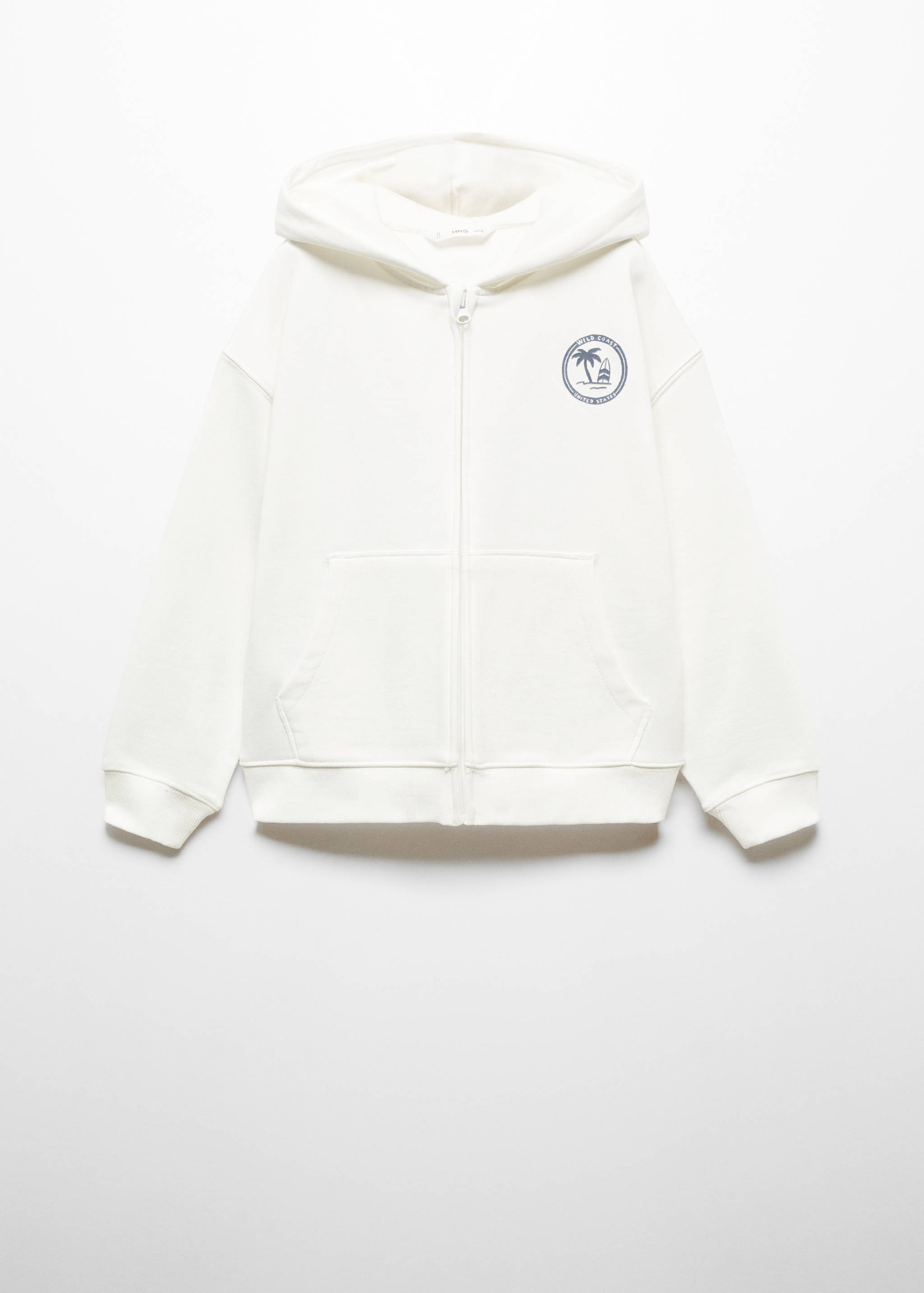 Sweat-shirt zippé à capuche - Article sans modèle