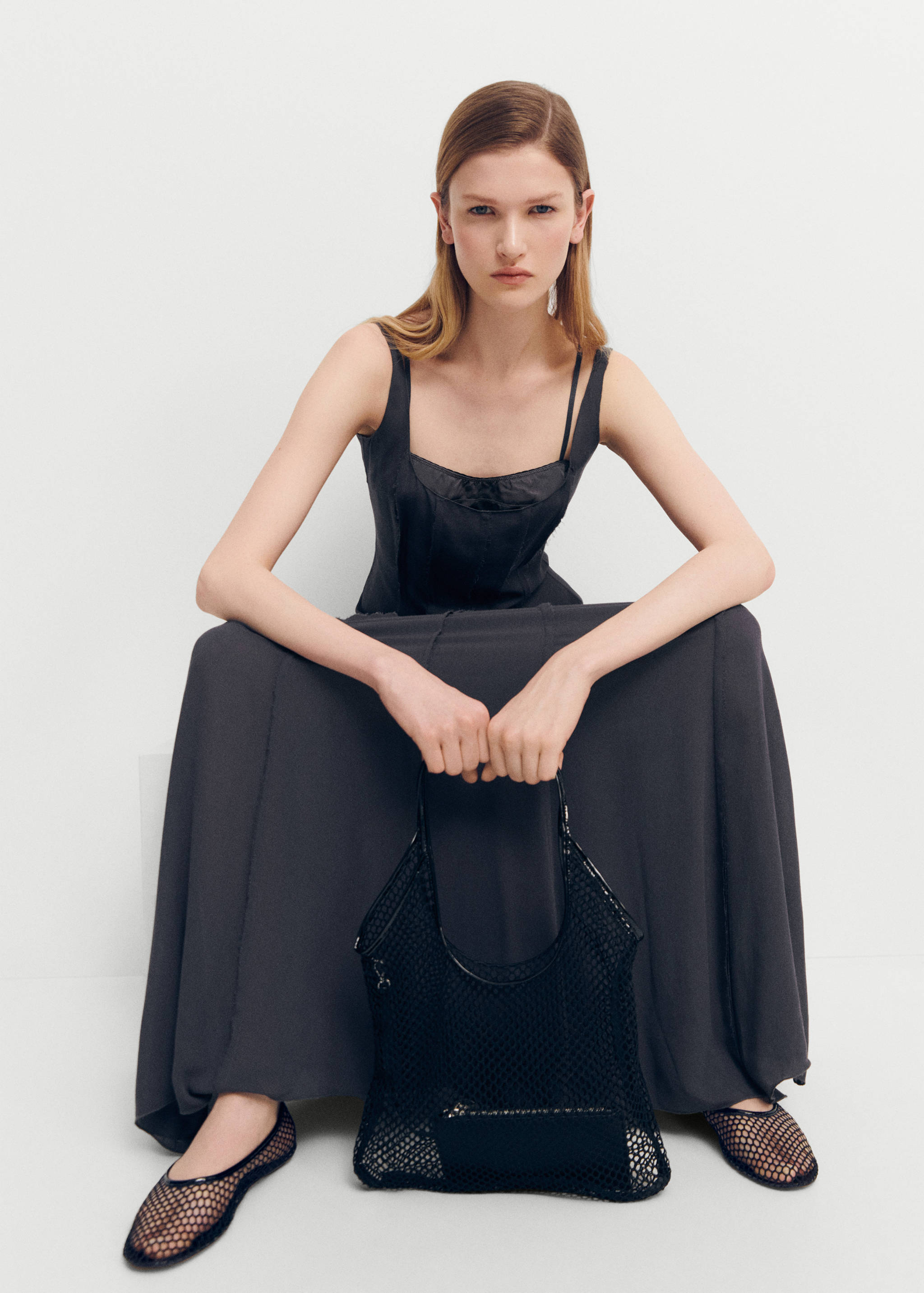 Corset dress with asymmetrical hem - Details of the article 2