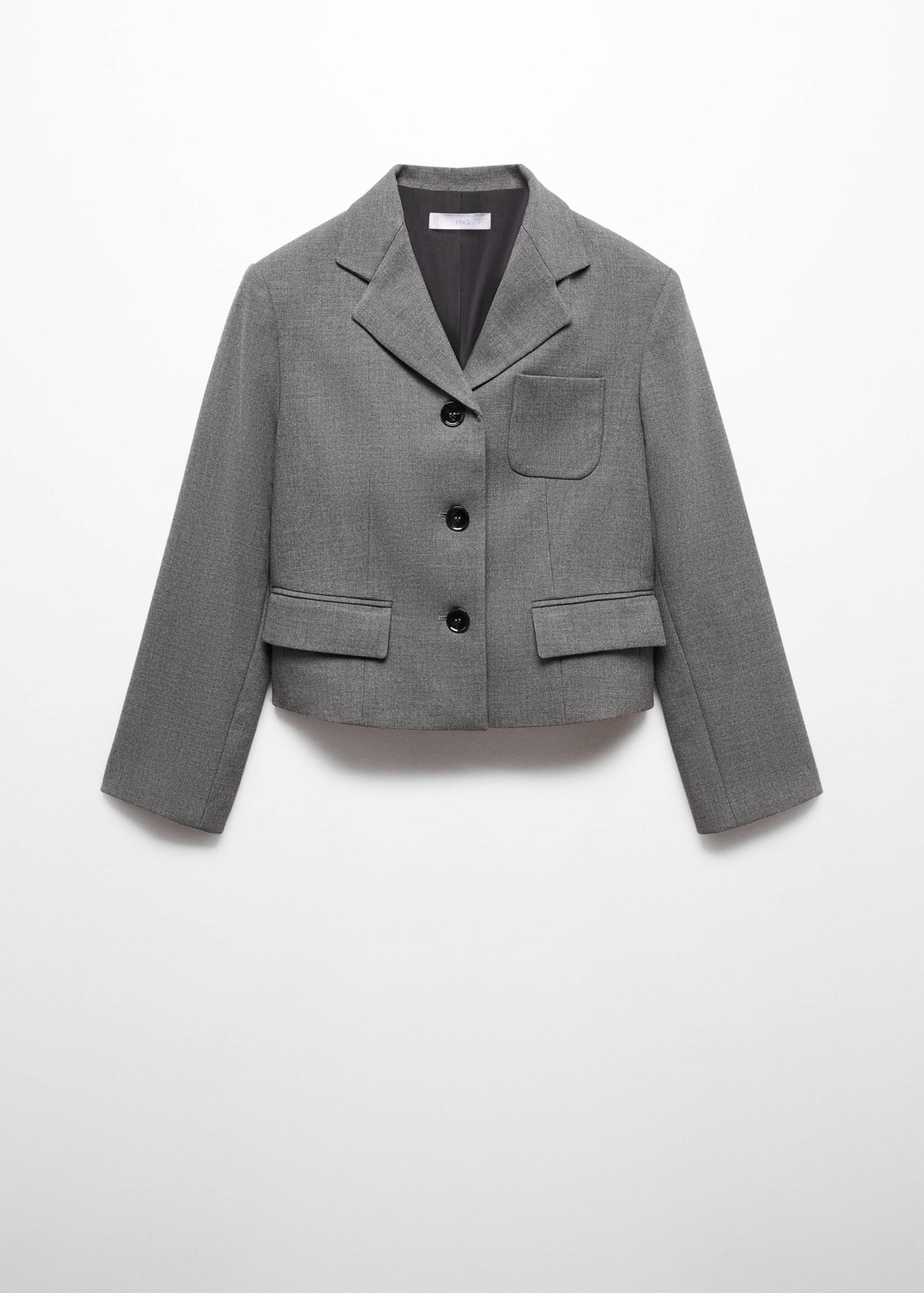 Cropped jacket with pockets - Article without model