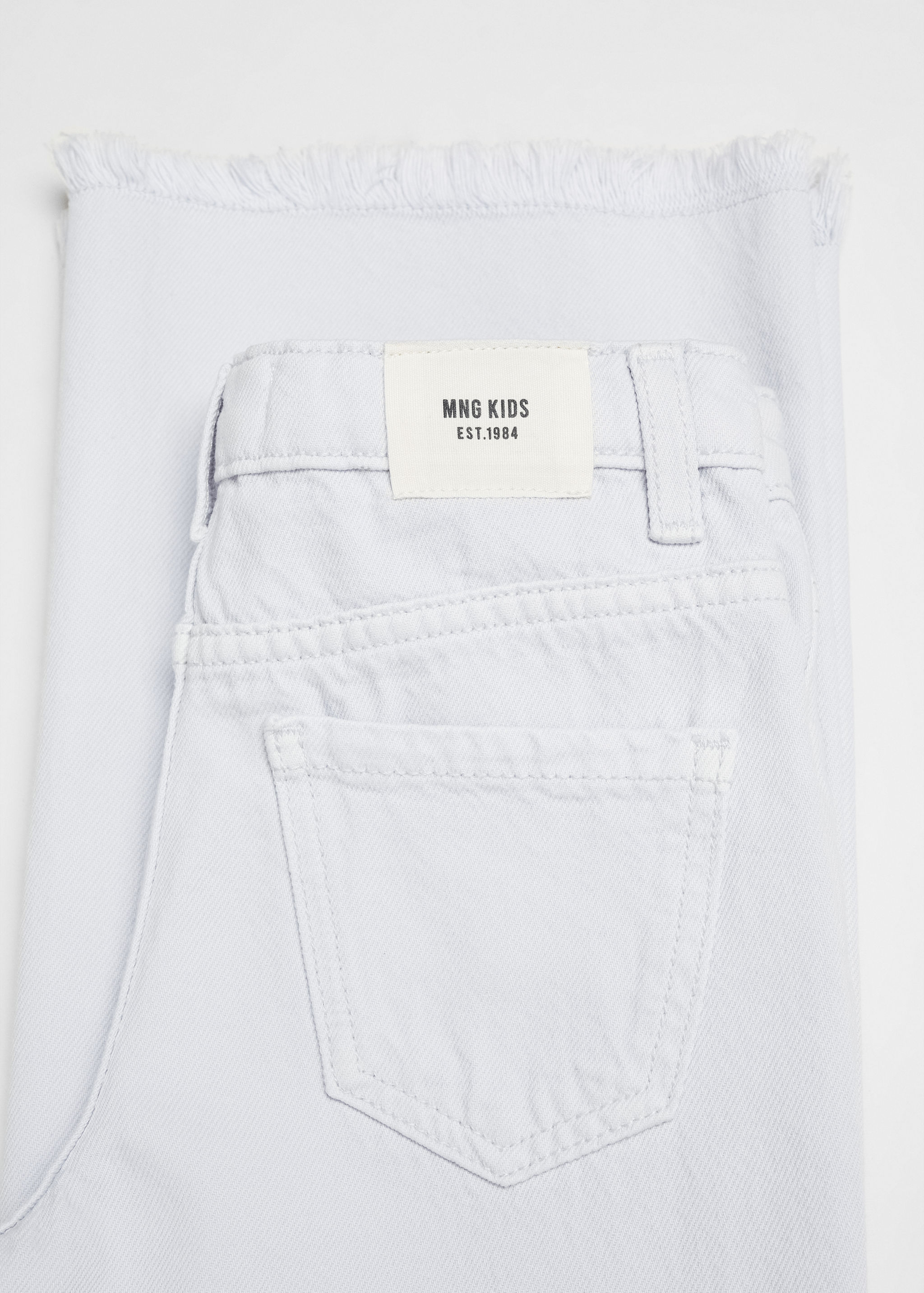 Wideleg-Jeans mit ausgefranstem Saum - Detail des Artikels 8