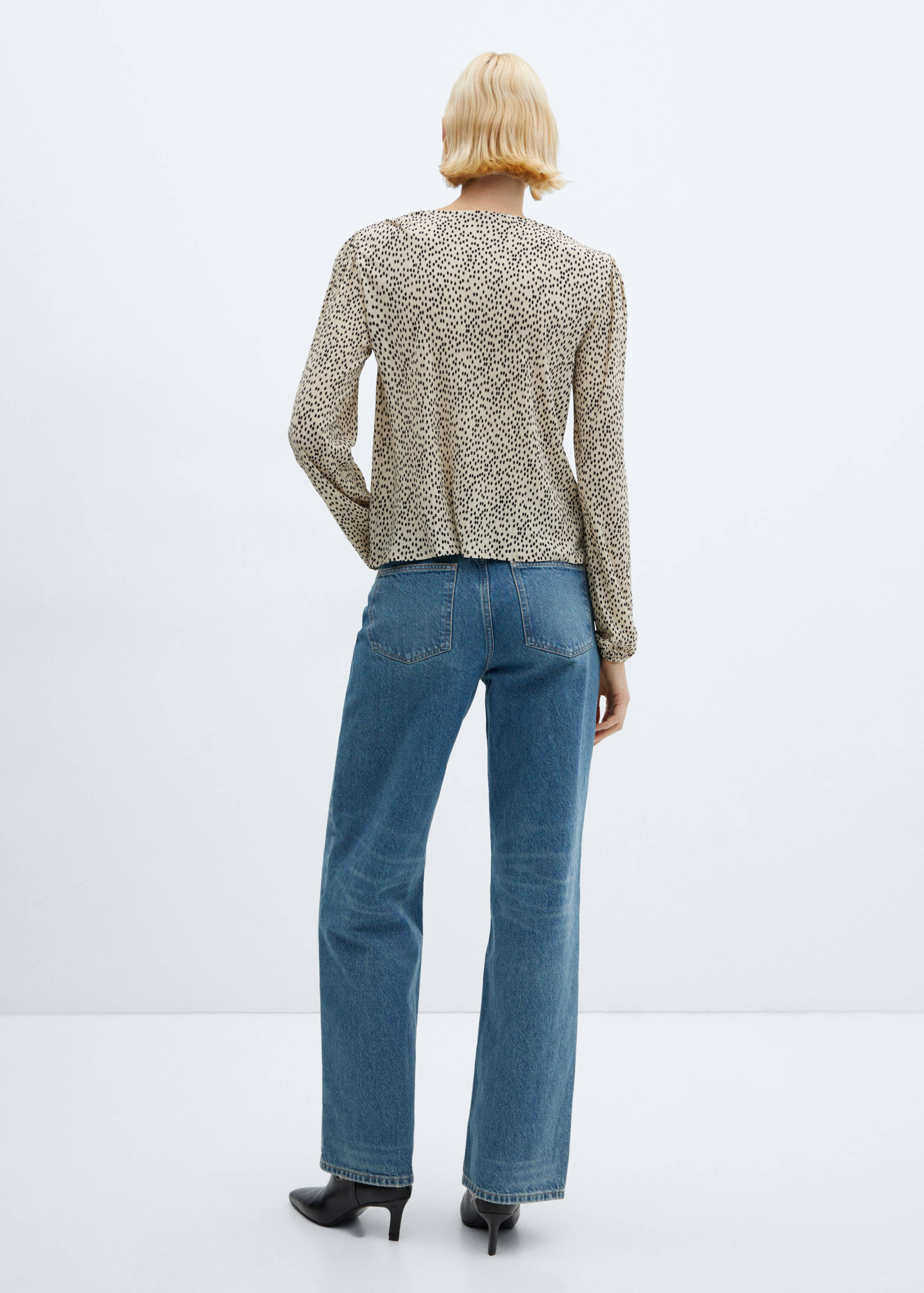 Blusa estampada lazo - Reverso del artículo