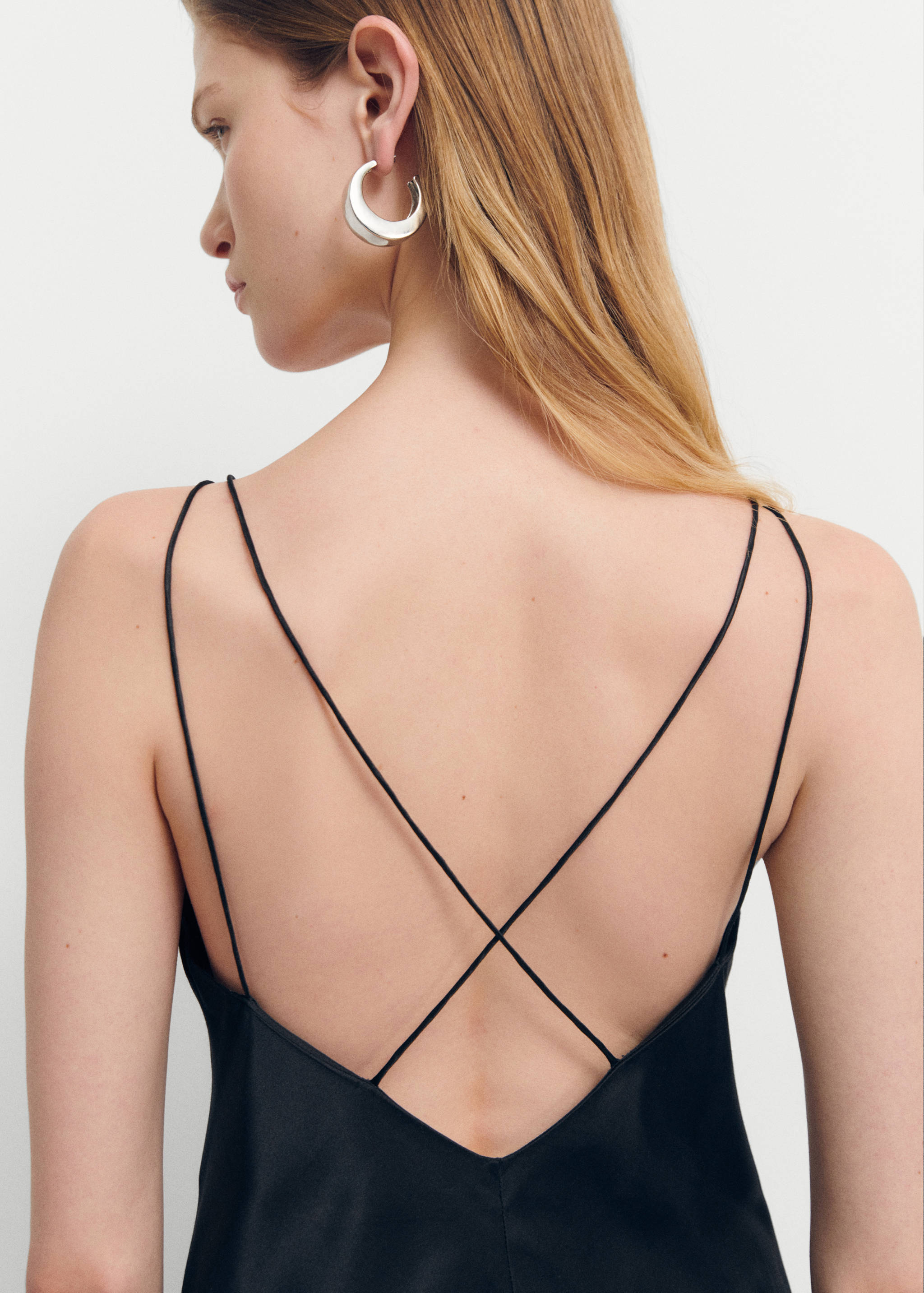 Hedvábné šaty prádlového stylu - Detail zboží 6