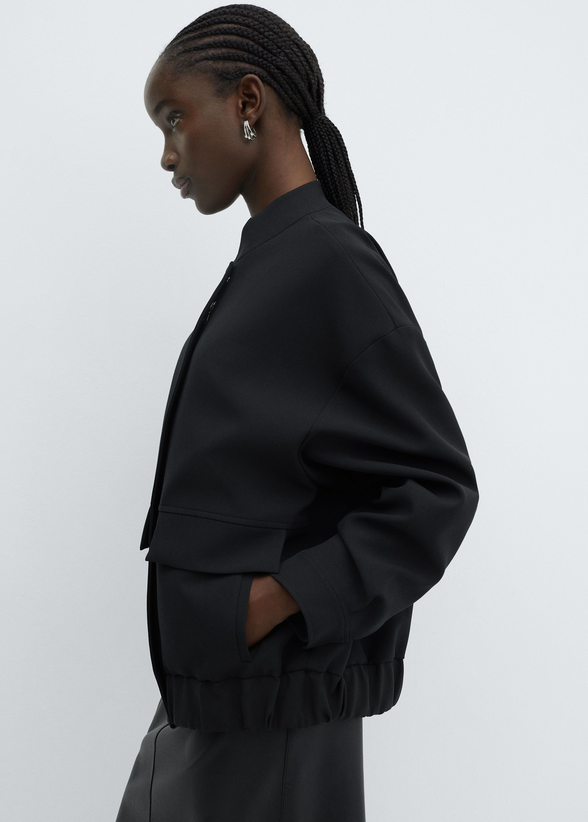 Oversized-Bomberjacke - Mittlere Ansicht