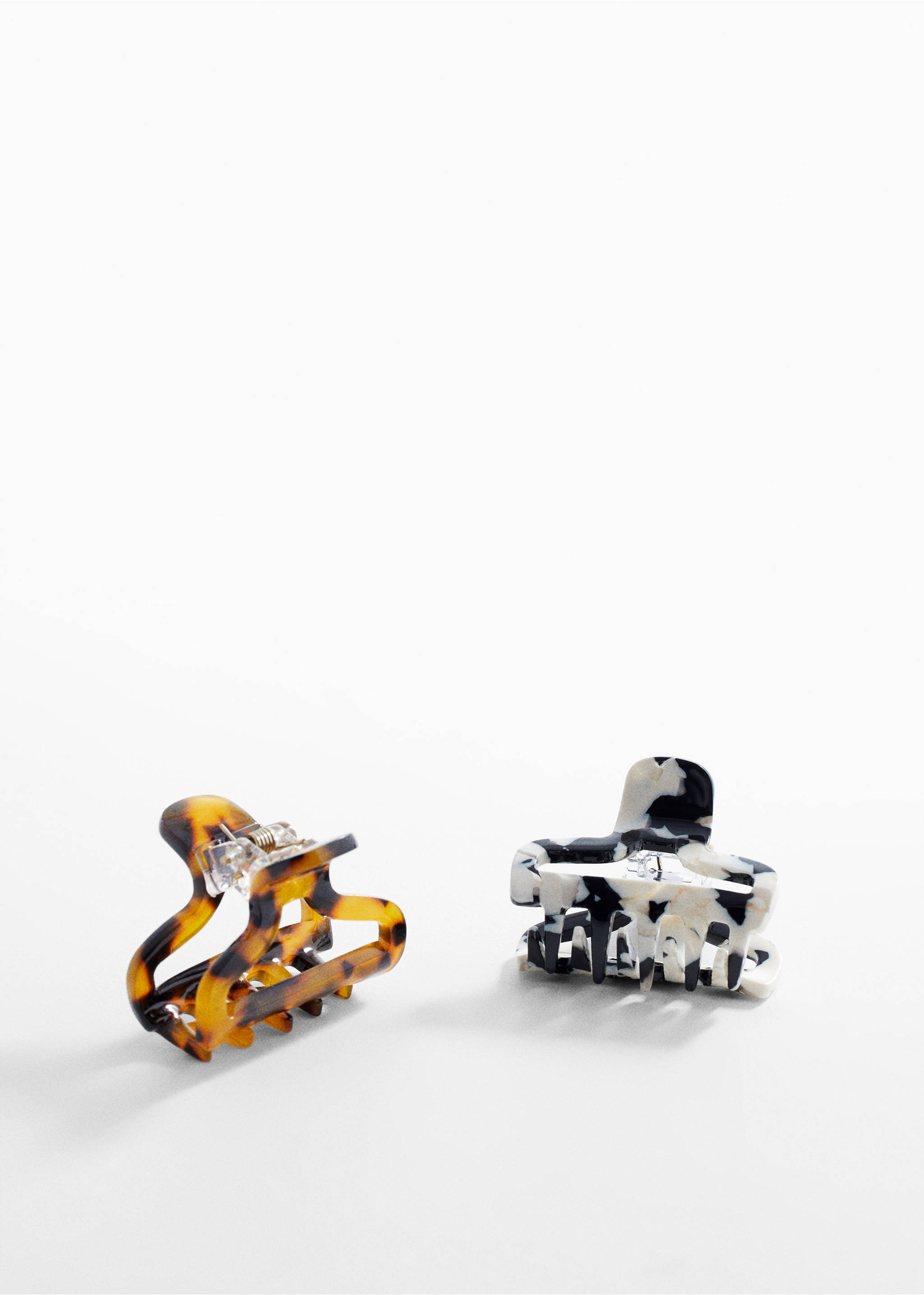 Pack of 2 hair clips - Medium plane, Brown. Ref: 67035140-00.