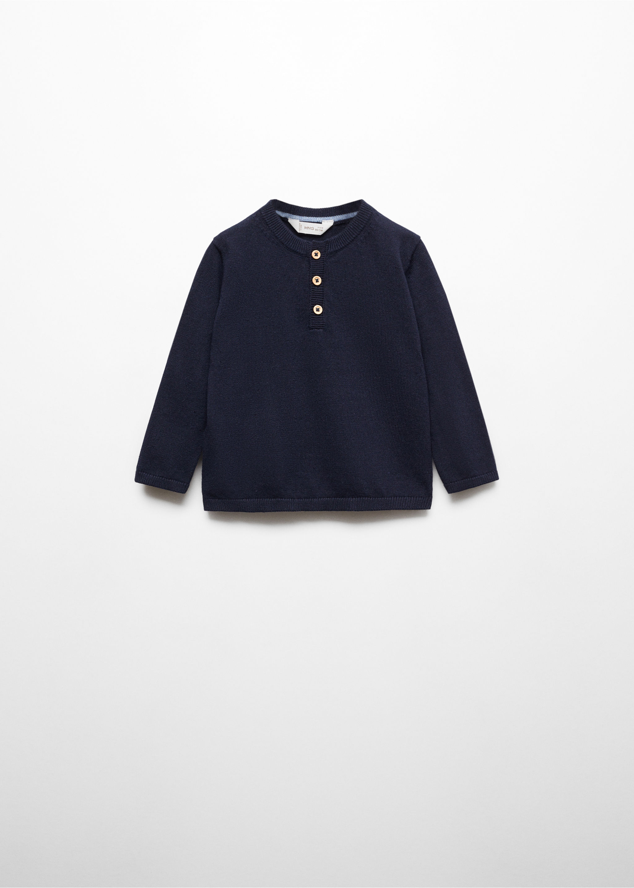 Buttons detail knit sweater - Article without model