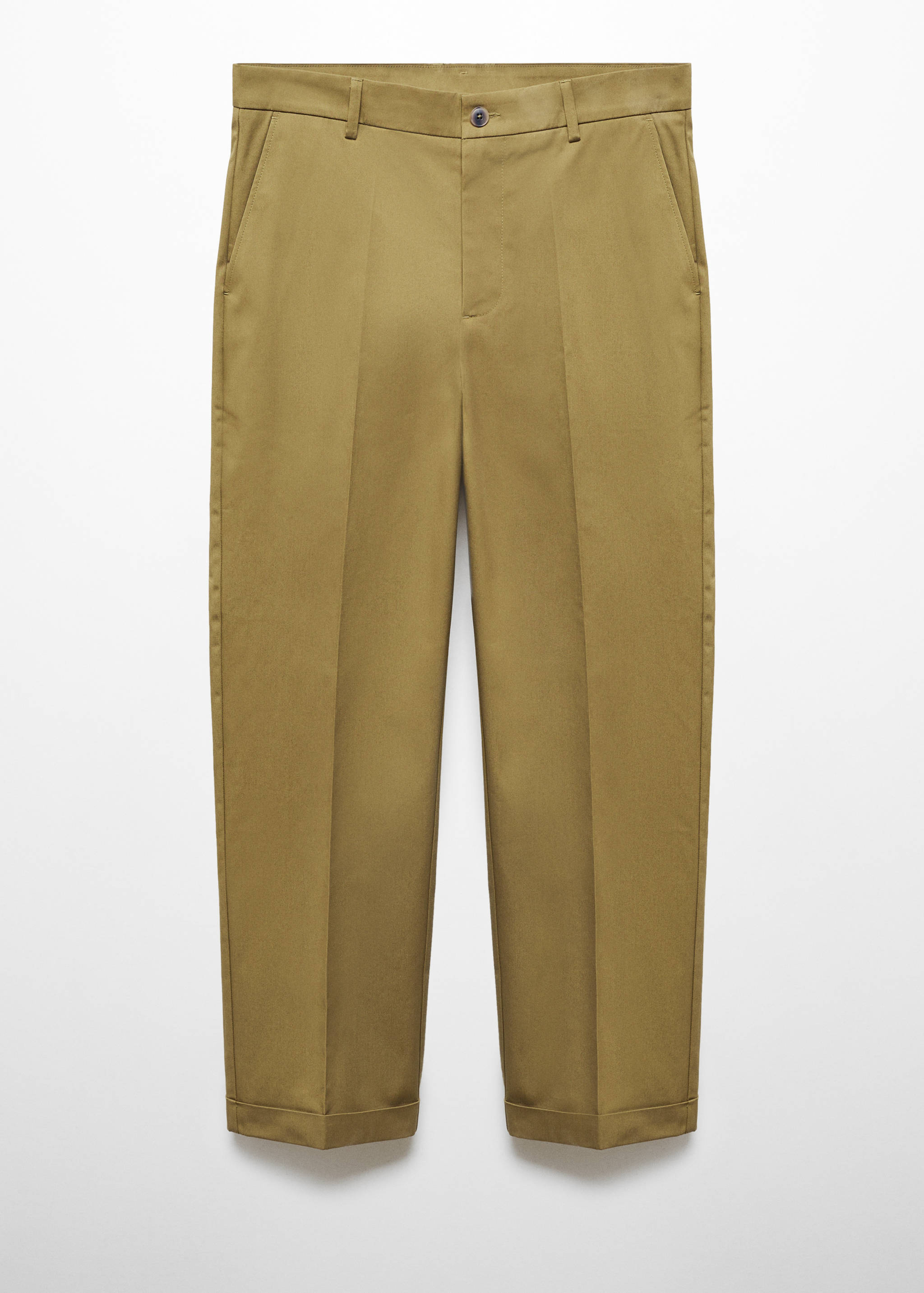 Pantalón algodón straight fit vuelta - Artículo sin modelo