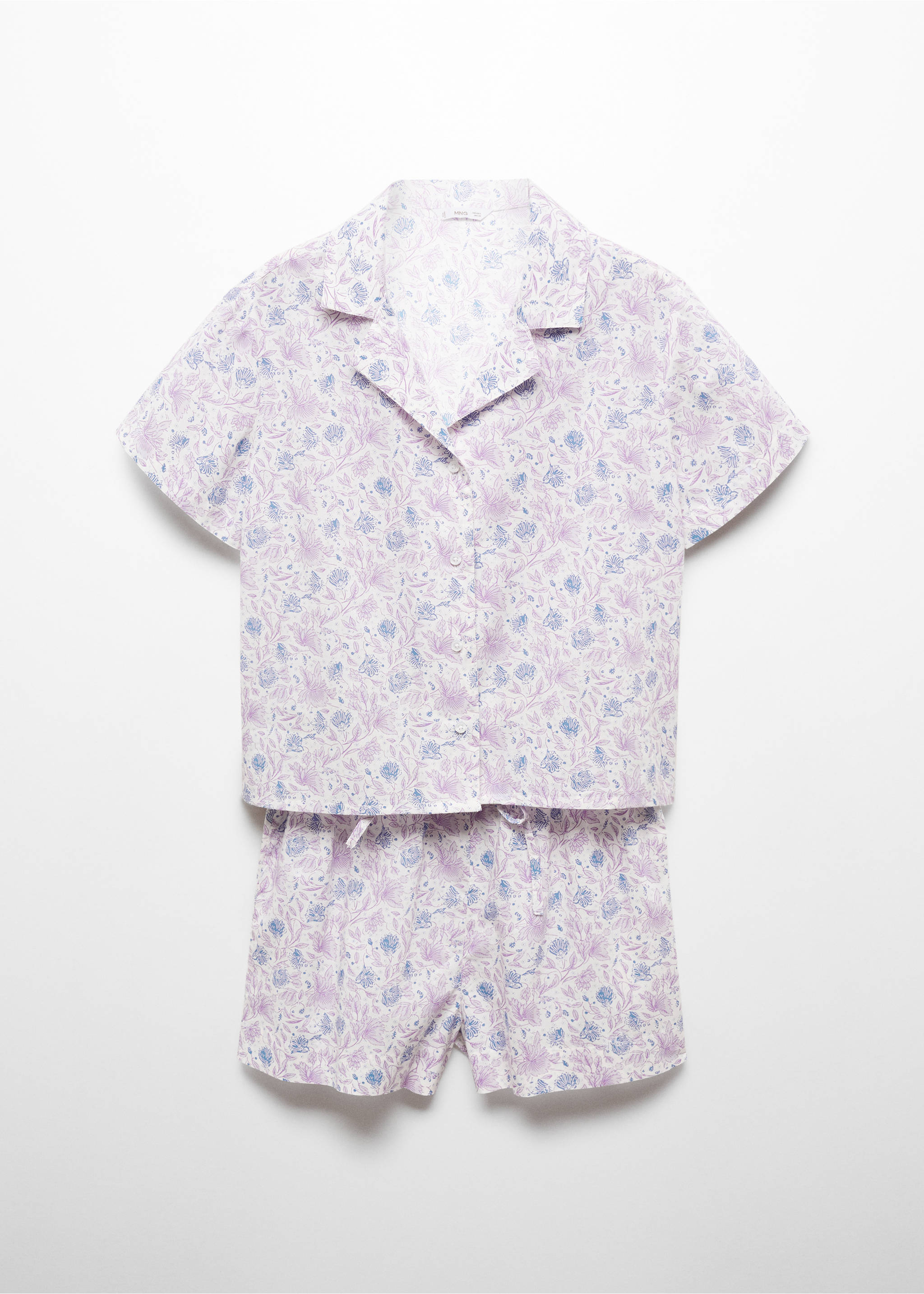 Printed short pyjamas - Article without model, Ecru. Ref: 67035152-00.