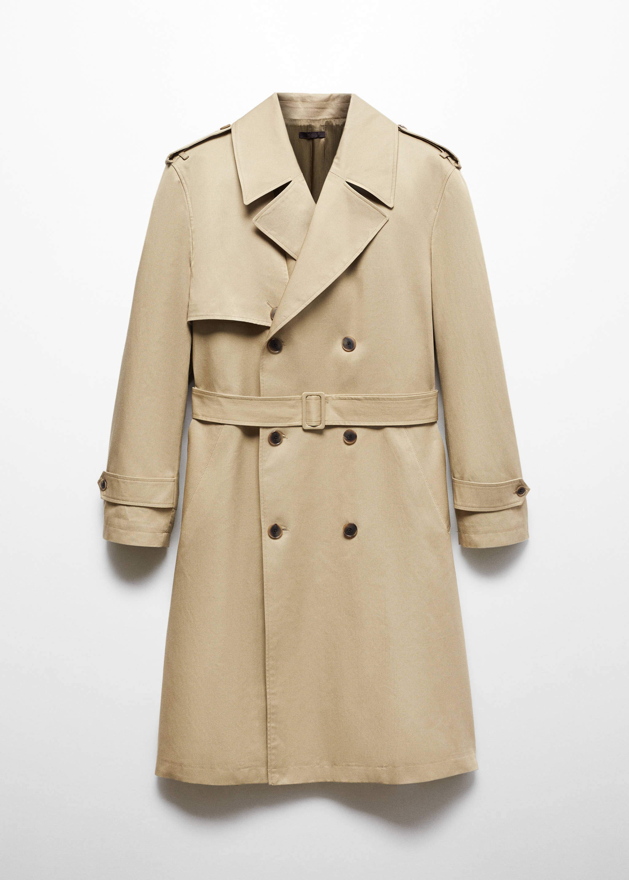 Relaxed-fit trench coat with belt - Article without model