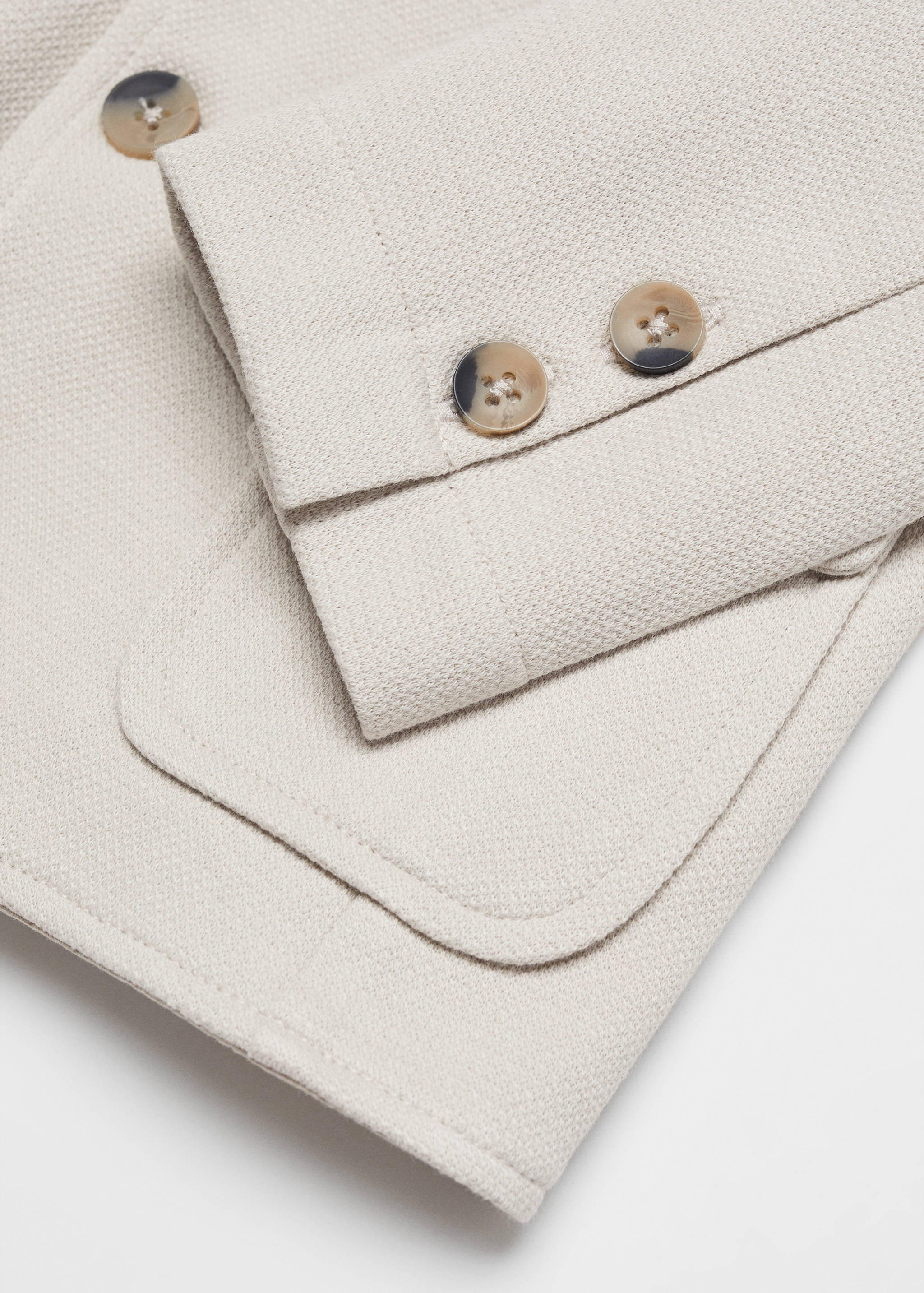 Oblekové sako regular fit s texturou - Detail zboží 0