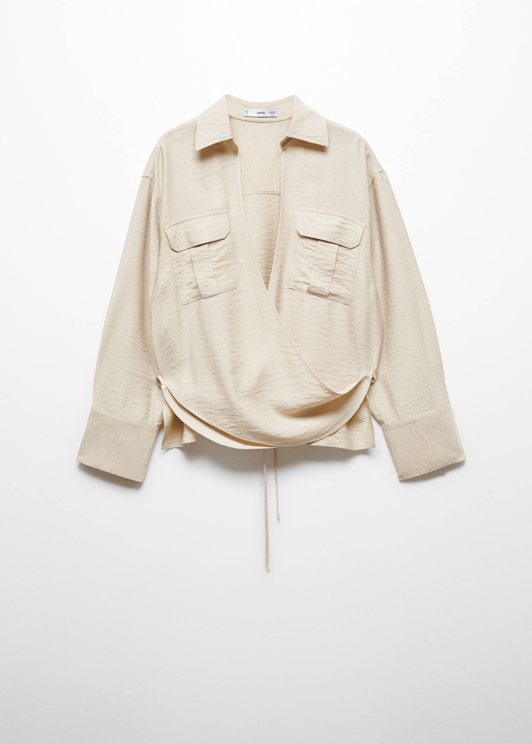 Double-breasted shirt with pockets - Article without model