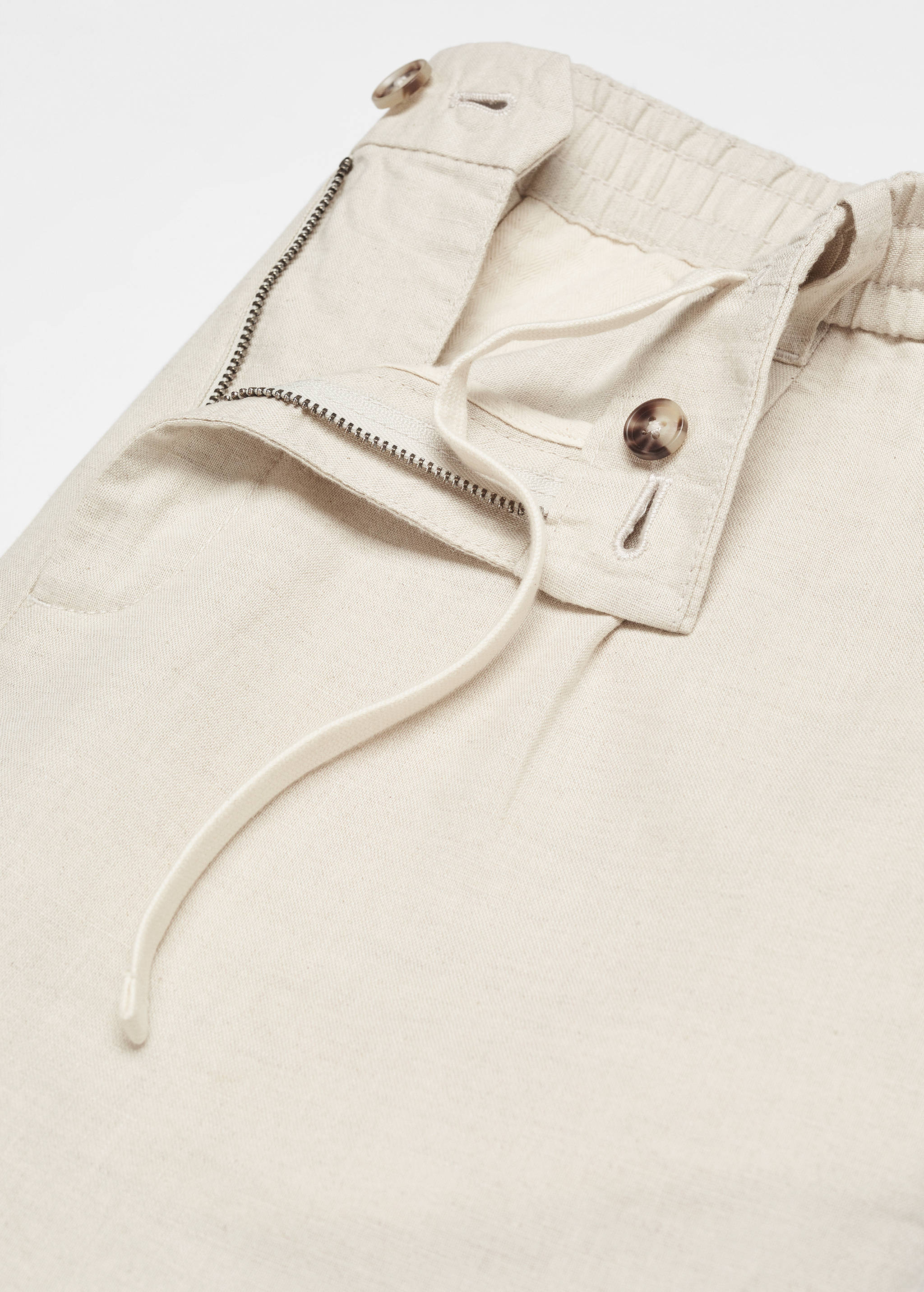 Slim-fit trousers with drawstring - Details of the article 8