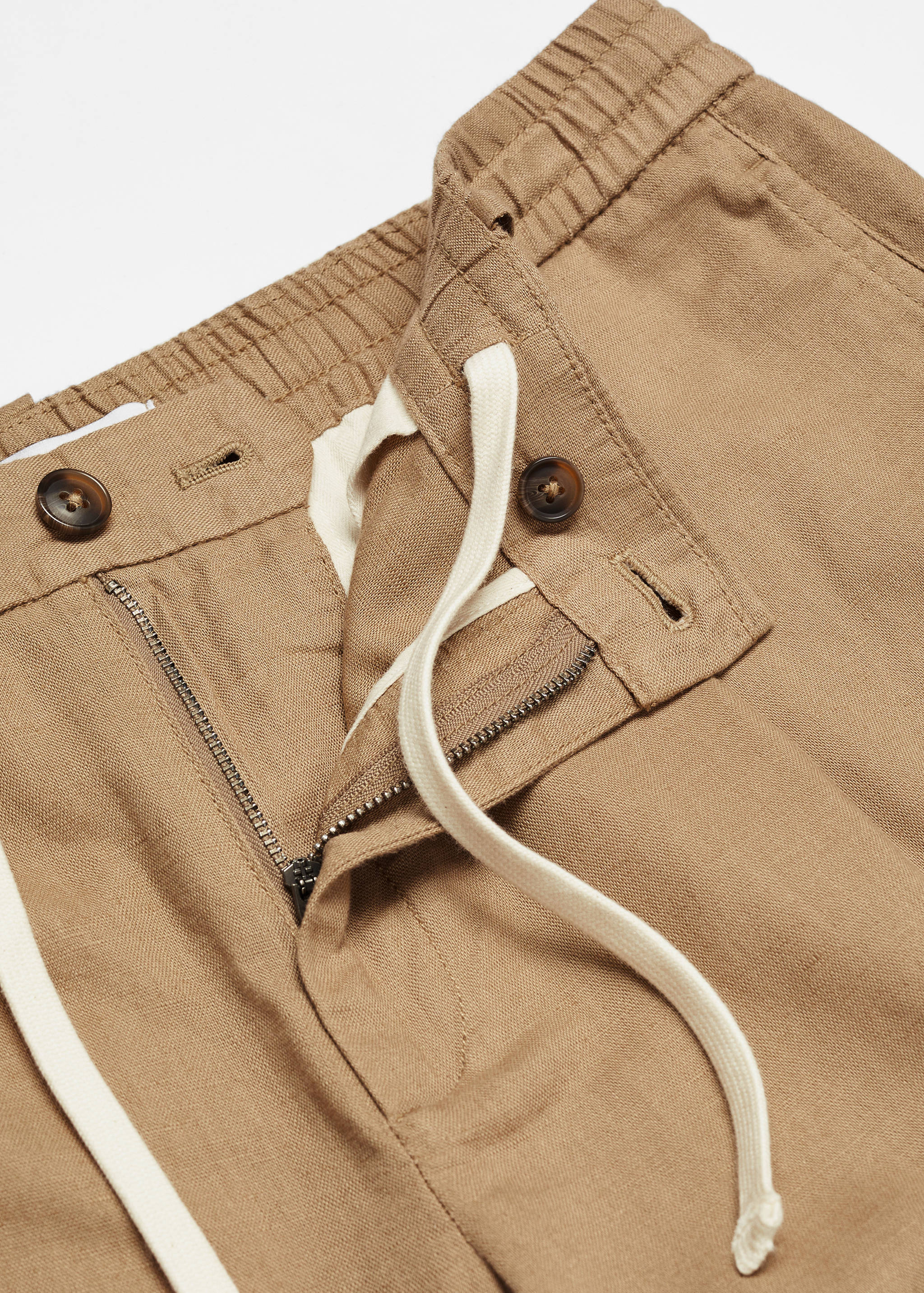 Slim-fit trousers with drawstring - Details of the article 8