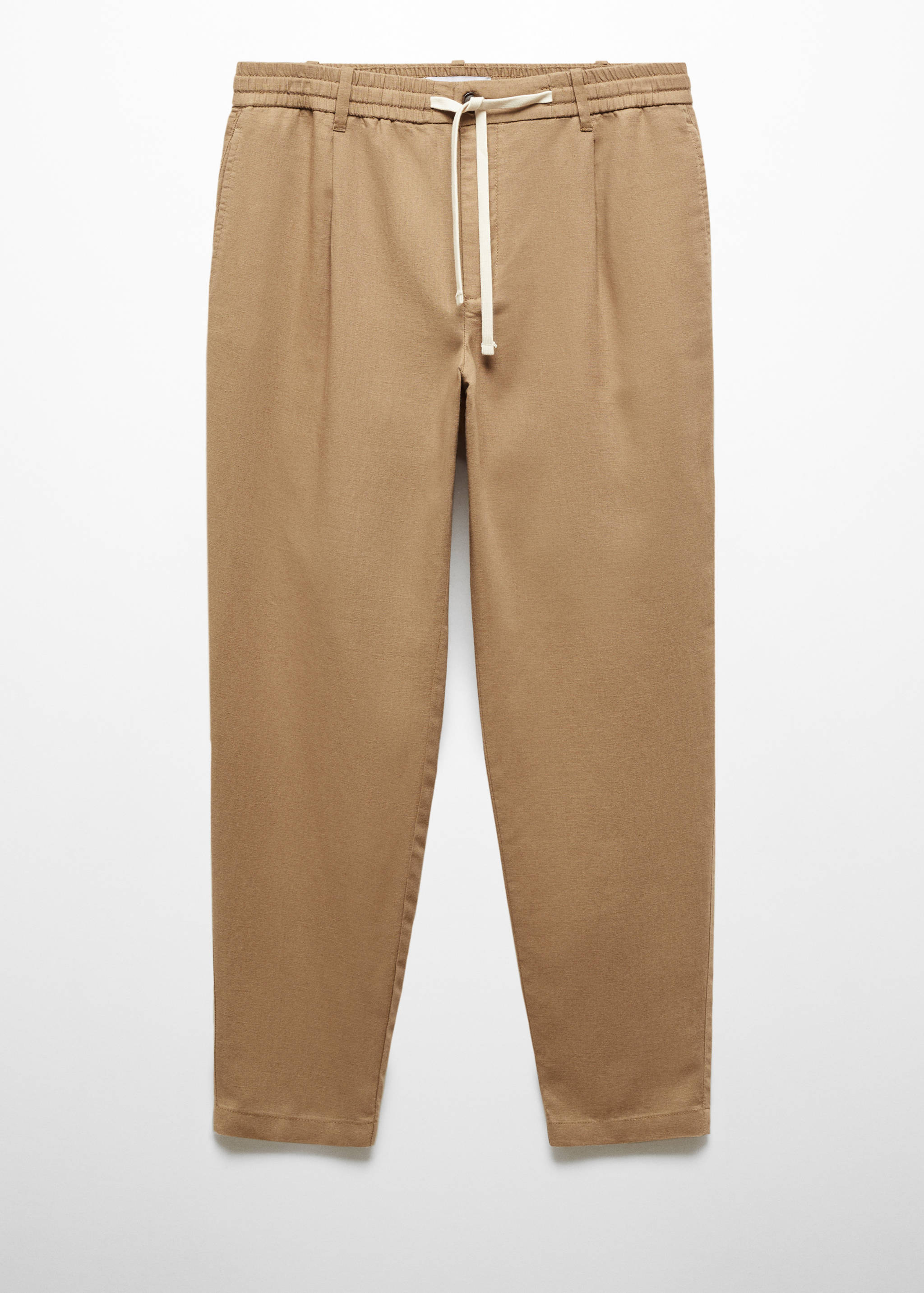 Παντελόνι slim fit λινό κορδόνι - Προϊόν χωρίς μοντέλο