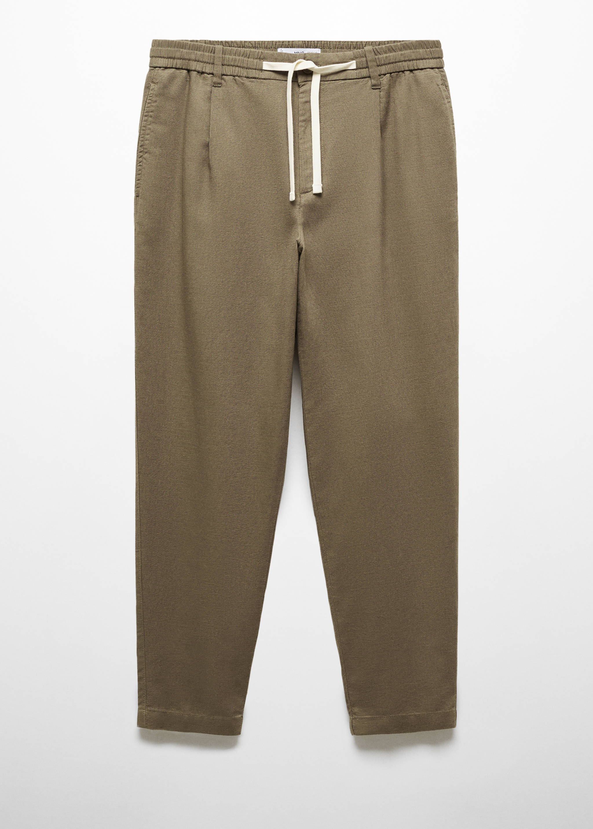 Παντελόνι slim fit λινό κορδόνι - Προϊόν χωρίς μοντέλο