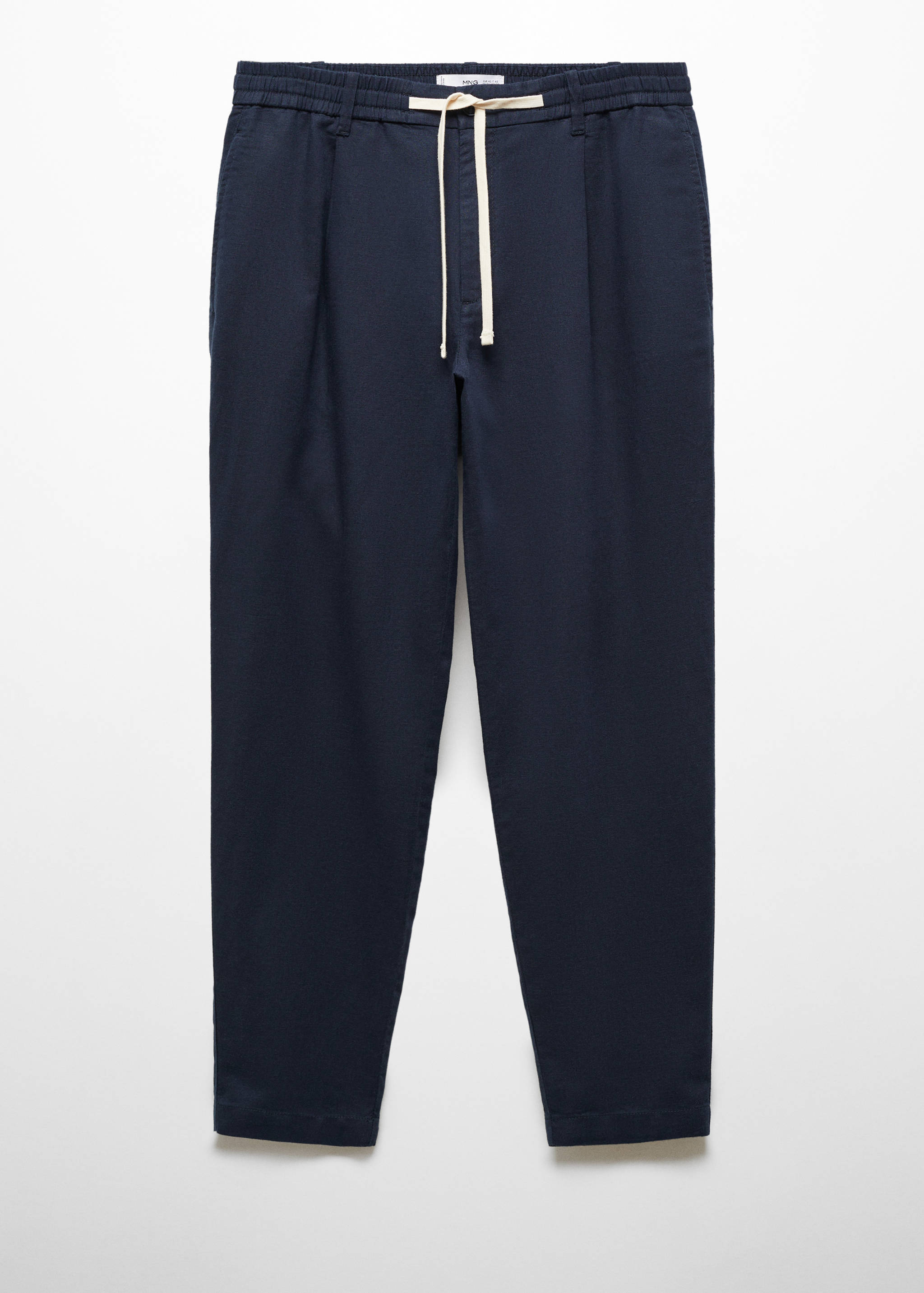 Παντελόνι slim fit λινό κορδόνι - Προϊόν χωρίς μοντέλο