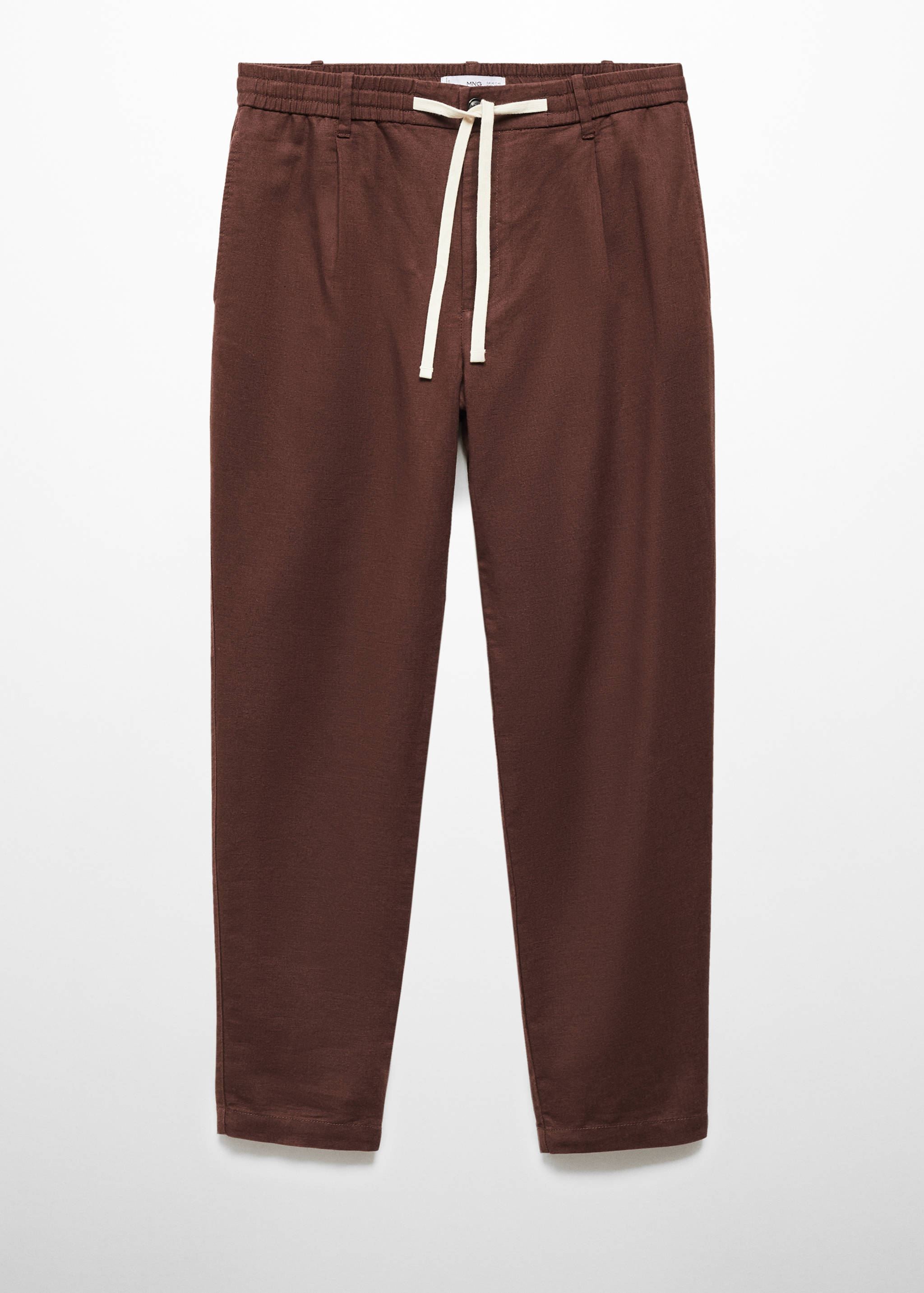 Παντελόνι slim fit λινό κορδόνι - Προϊόν χωρίς μοντέλο
