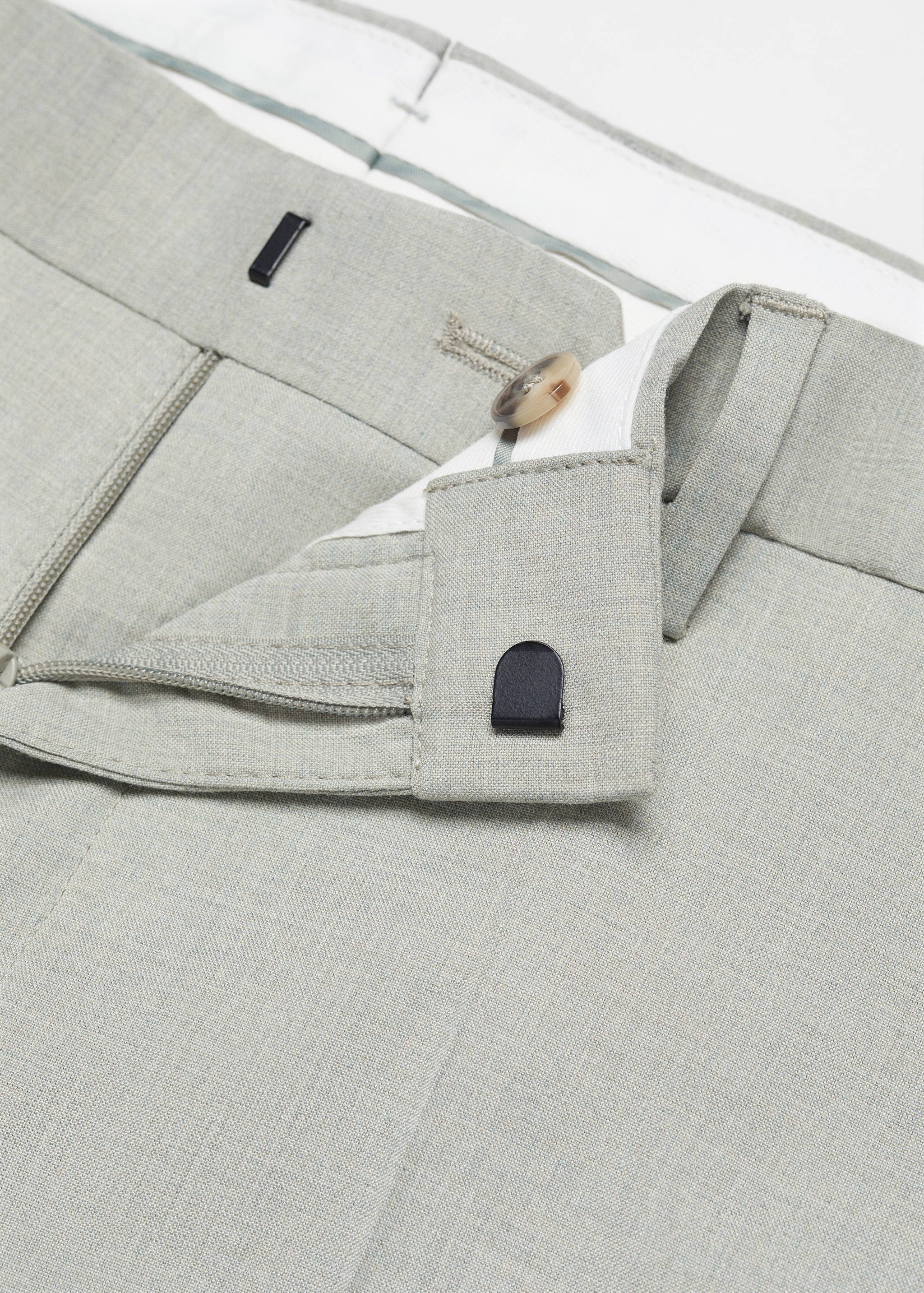 Stretch fabric super slim-fit suit trousers - Details of the article 8