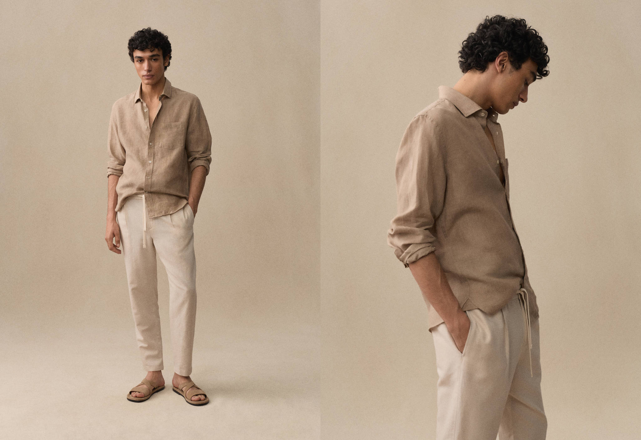 Košile classic fit 100% len - Panoramatický náhled