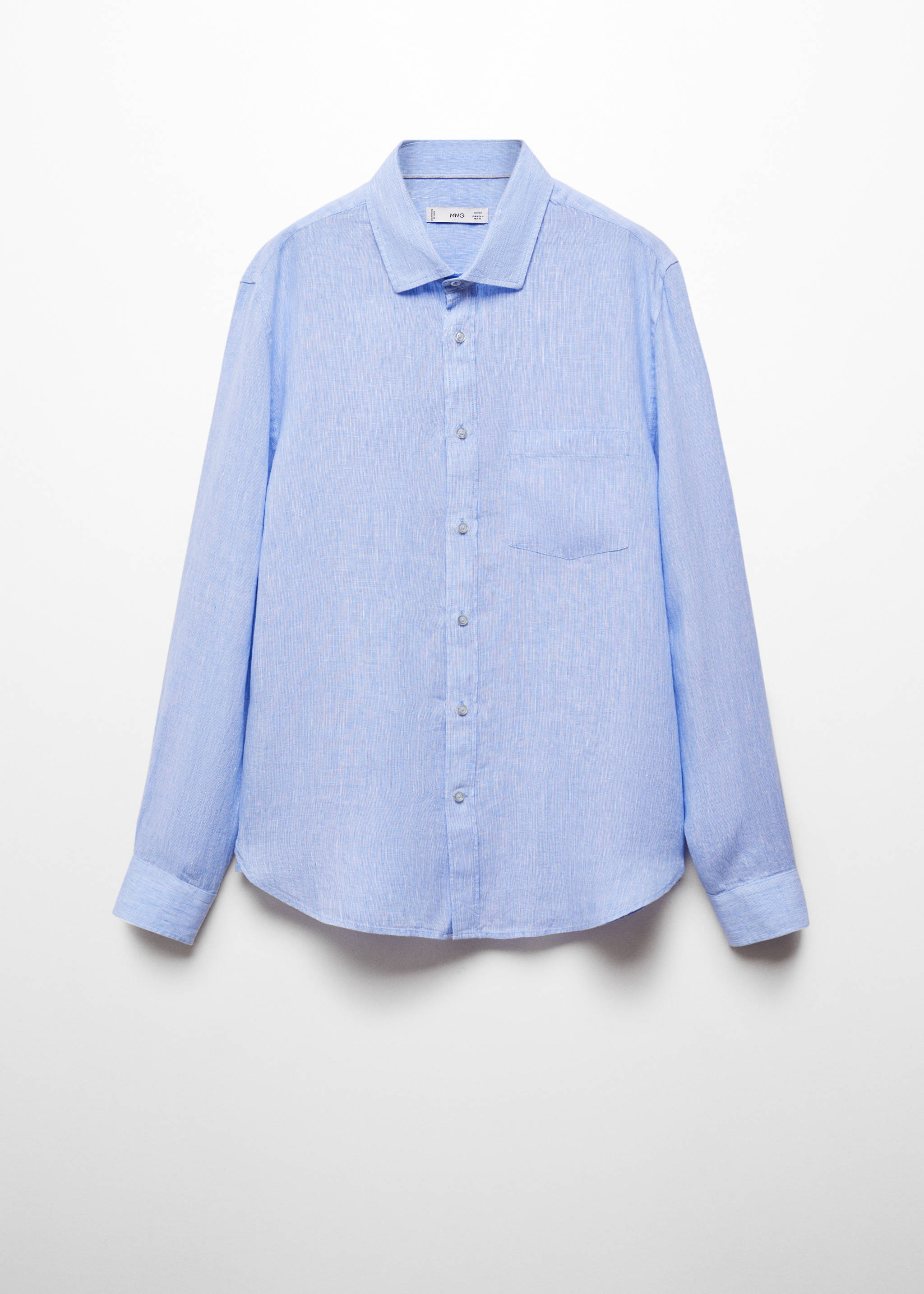 Classic fit 100% linen shirt - Article without model