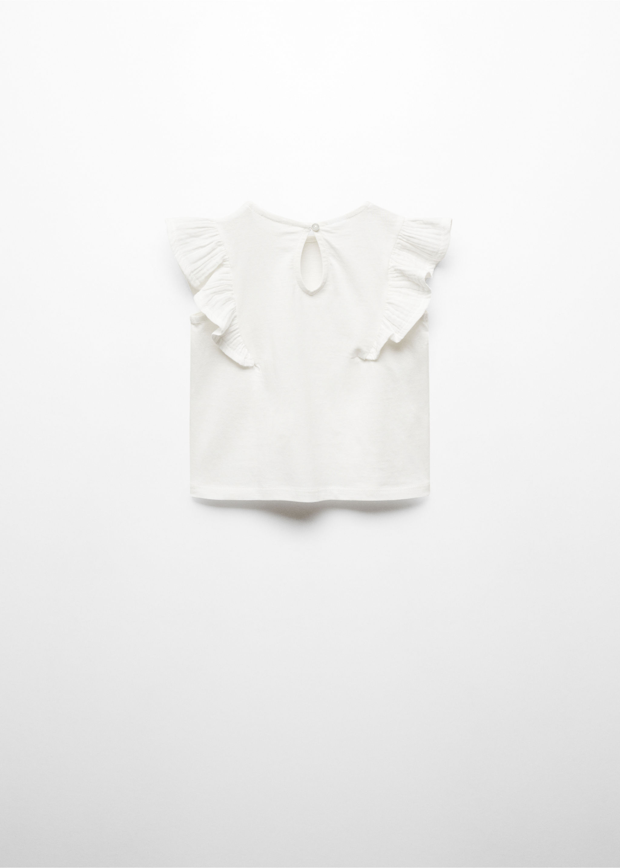 Camiseta volantes manga corta - Reverso del artículo