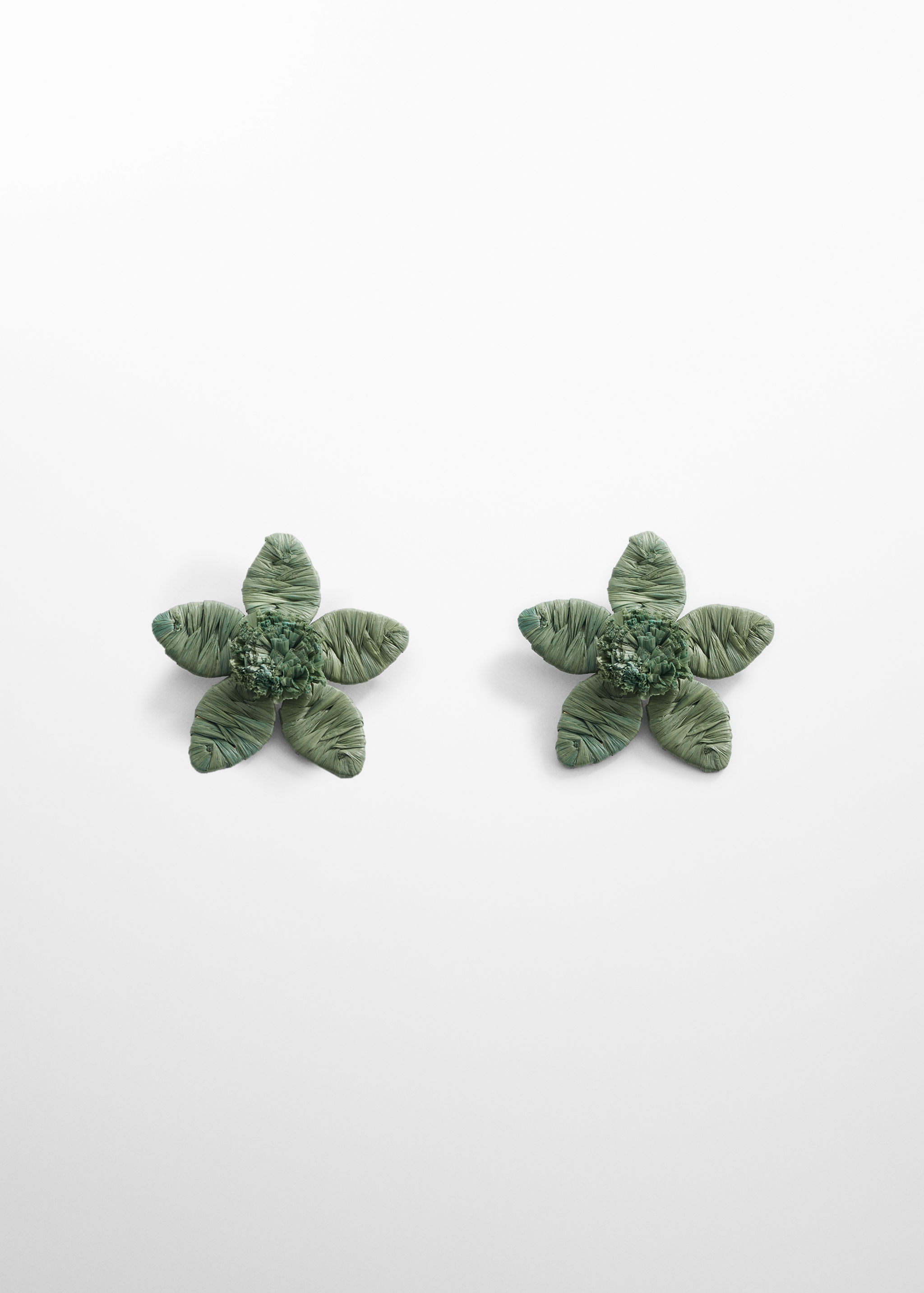 Flowers raffia earrings - Article without model